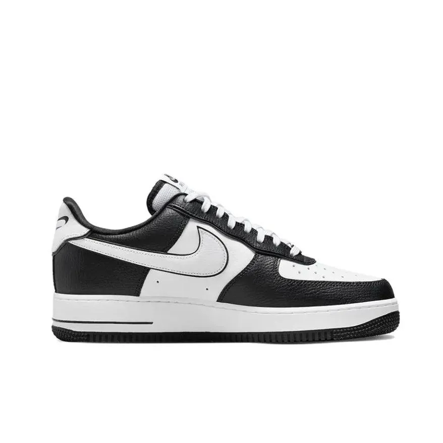 Nike Black White Air Force One Comfortable and versatile non-slip wear-resistant low-top Board Shoes