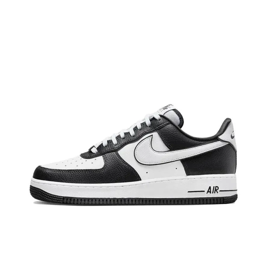 Nike Black White Air Force One Comfortable and versatile non-slip wear-resistant low-top Board Shoes