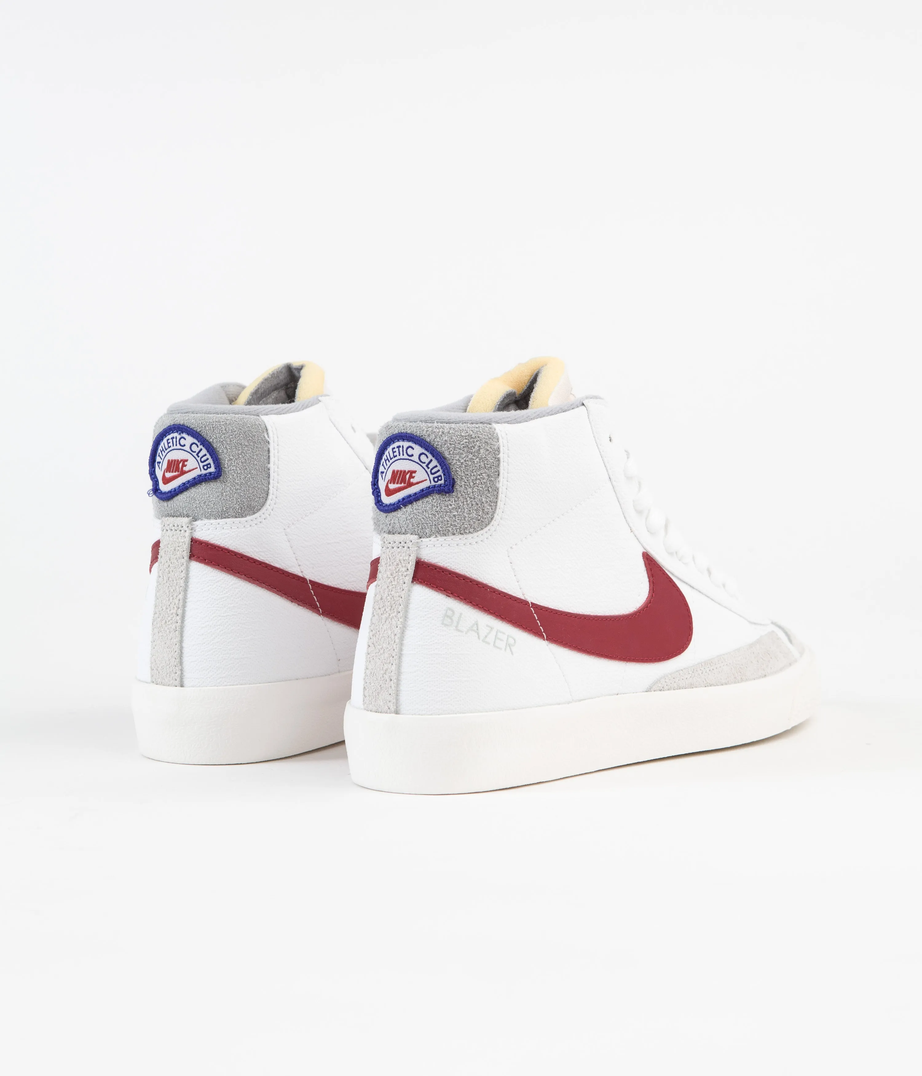 Nike Blazer Mid '77 Shoes - White / Gym Red - Light Smoke Grey - Phantom