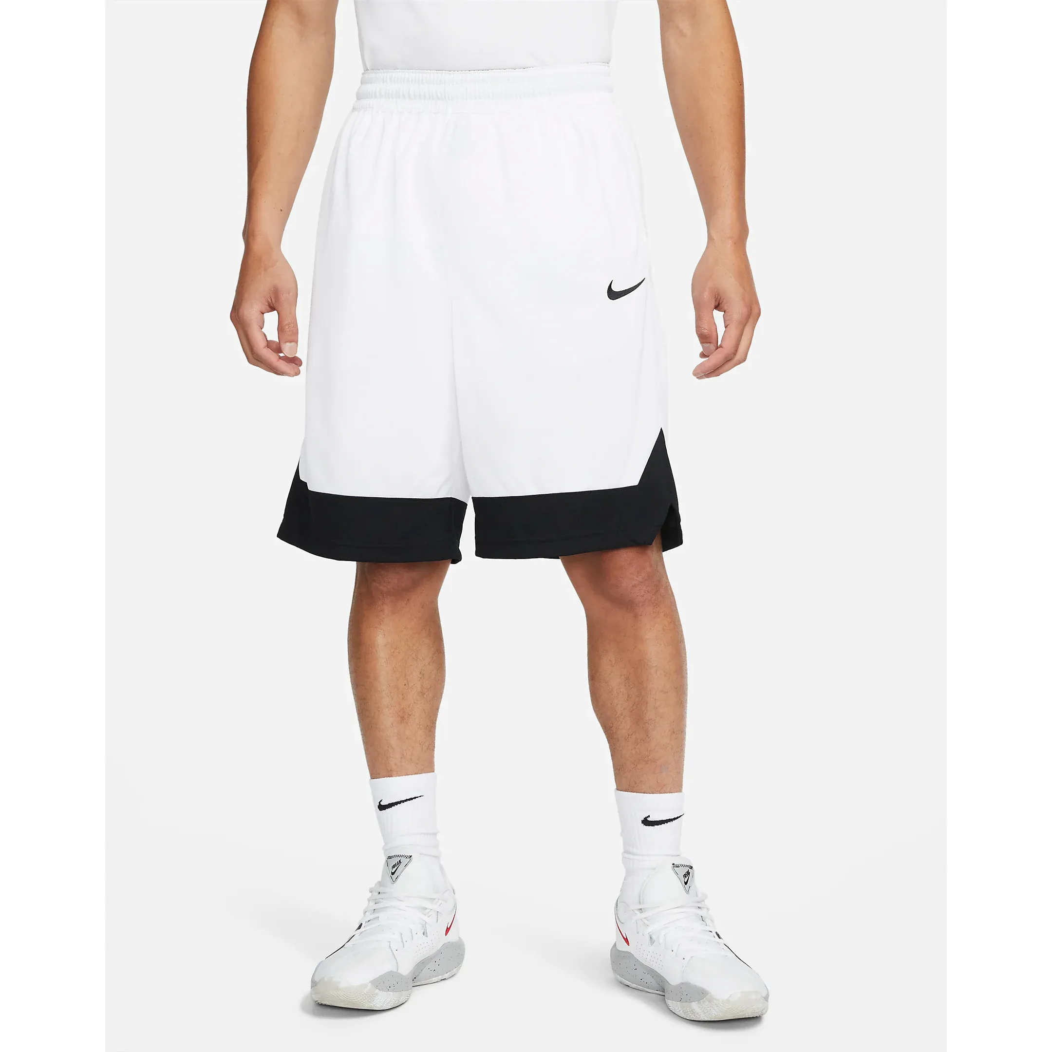 Nike Men's Dri Fit Icon Shorts - White / Black