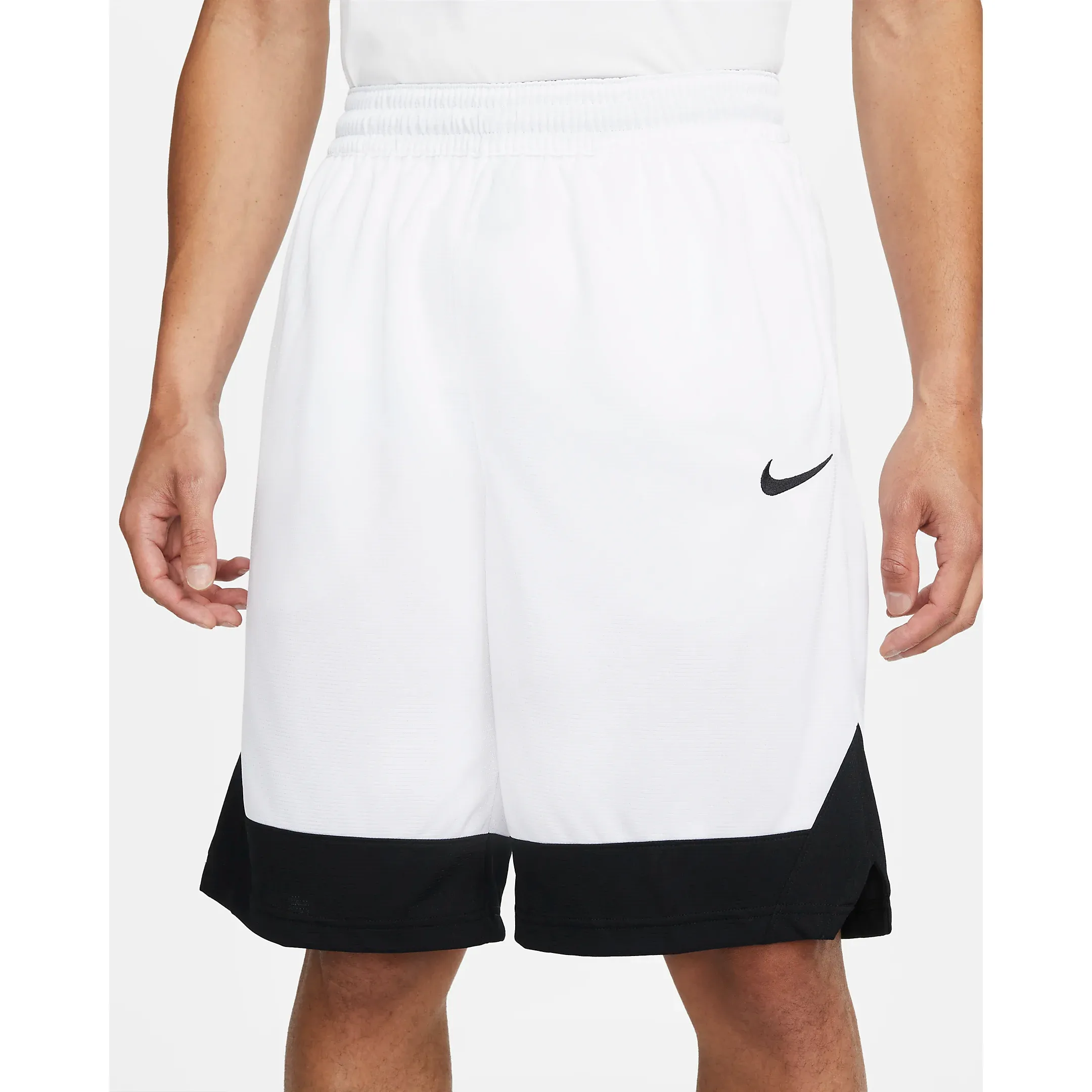 Nike Men's Dri Fit Icon Shorts - White / Black