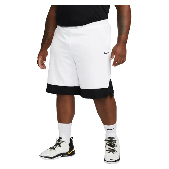 Nike Men's Dri Fit Icon Shorts - White / Black