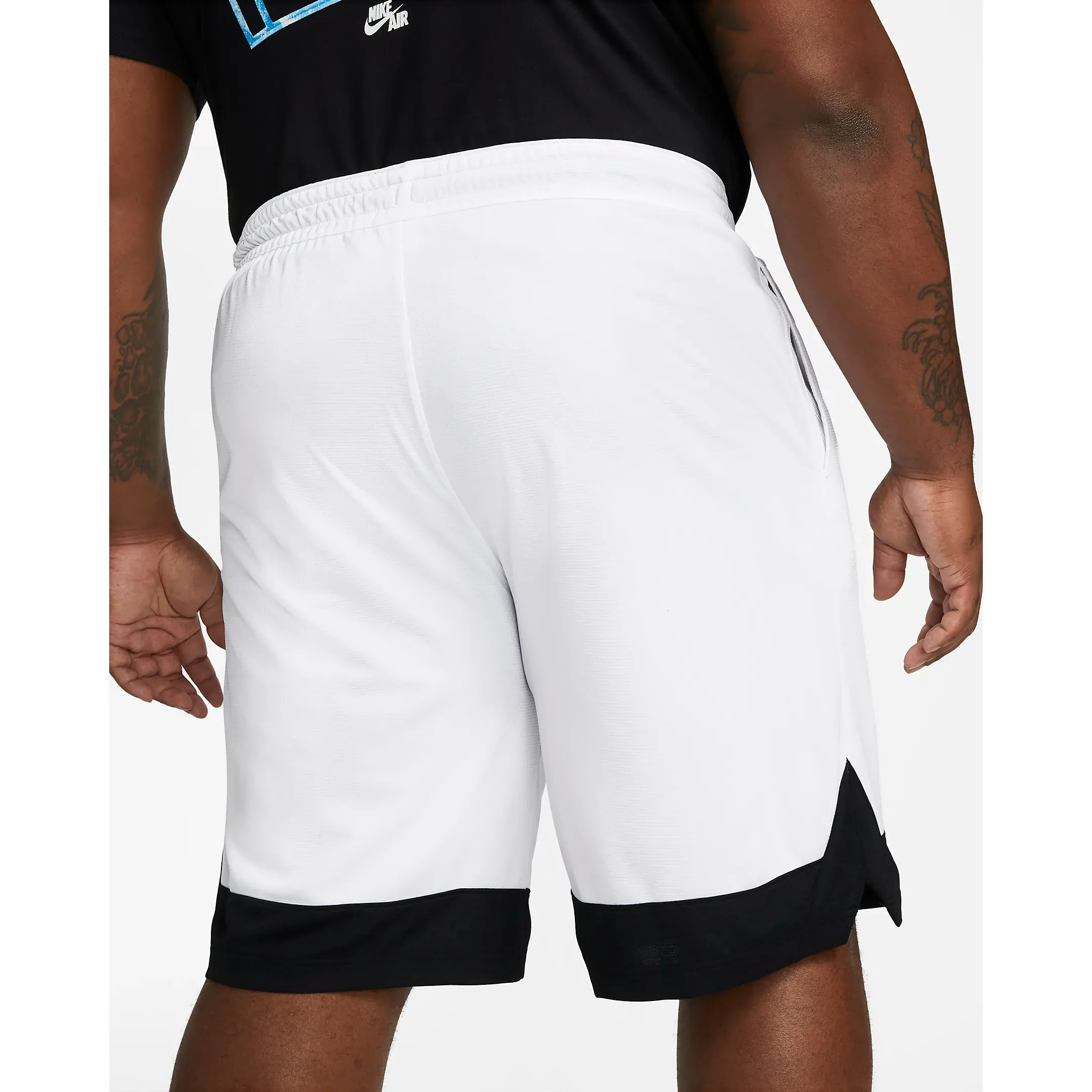 Nike Men's Dri Fit Icon Shorts - White / Black