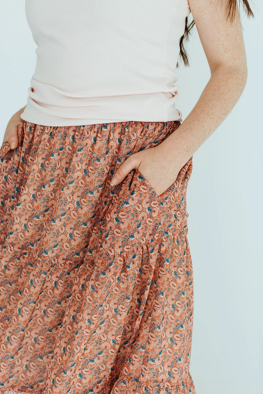 Orchid Floral Skirt