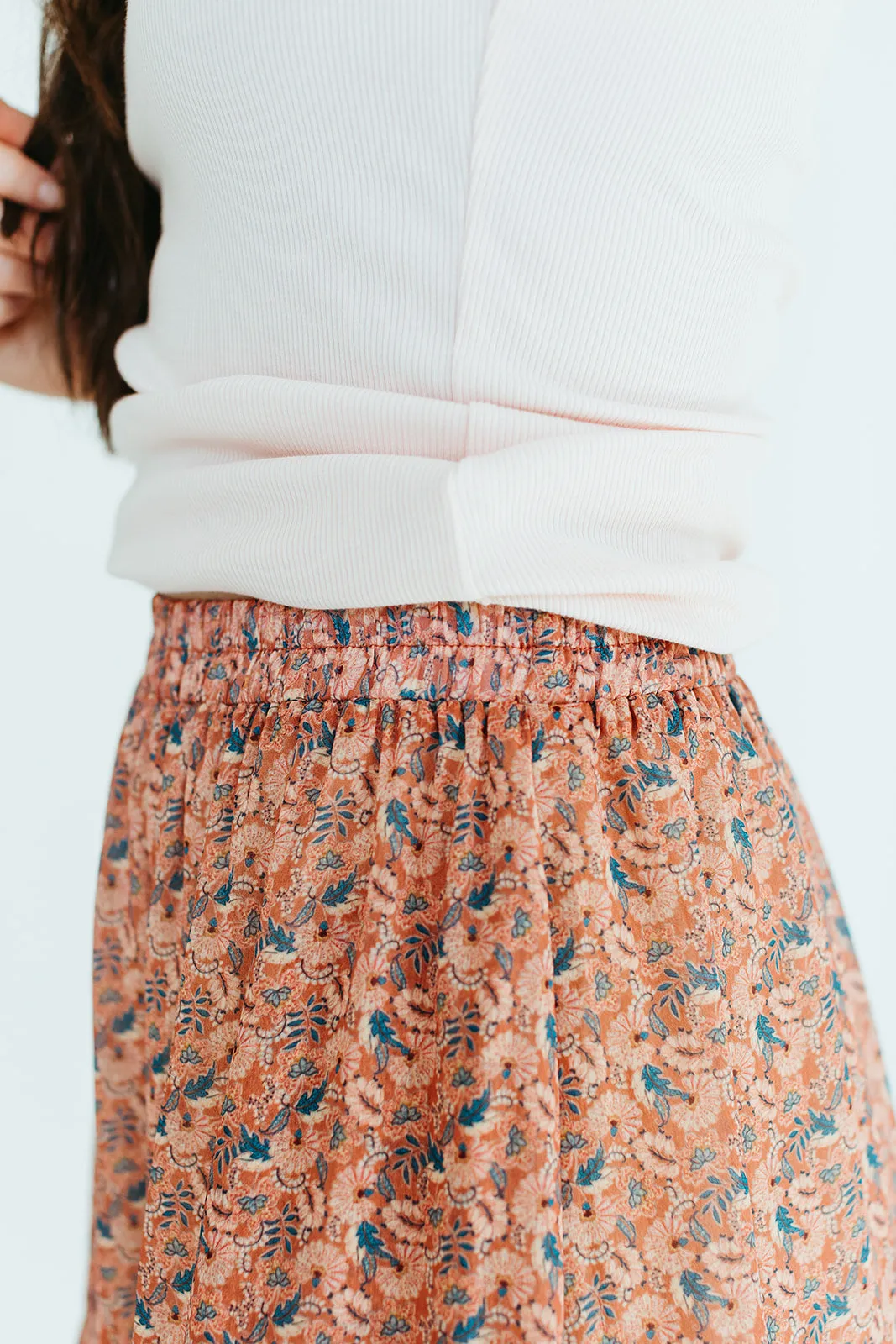 Orchid Floral Skirt