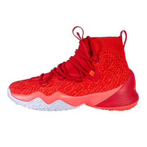 Peak Men Basketball Shoes High-Top Sneakers Actual Combat Red