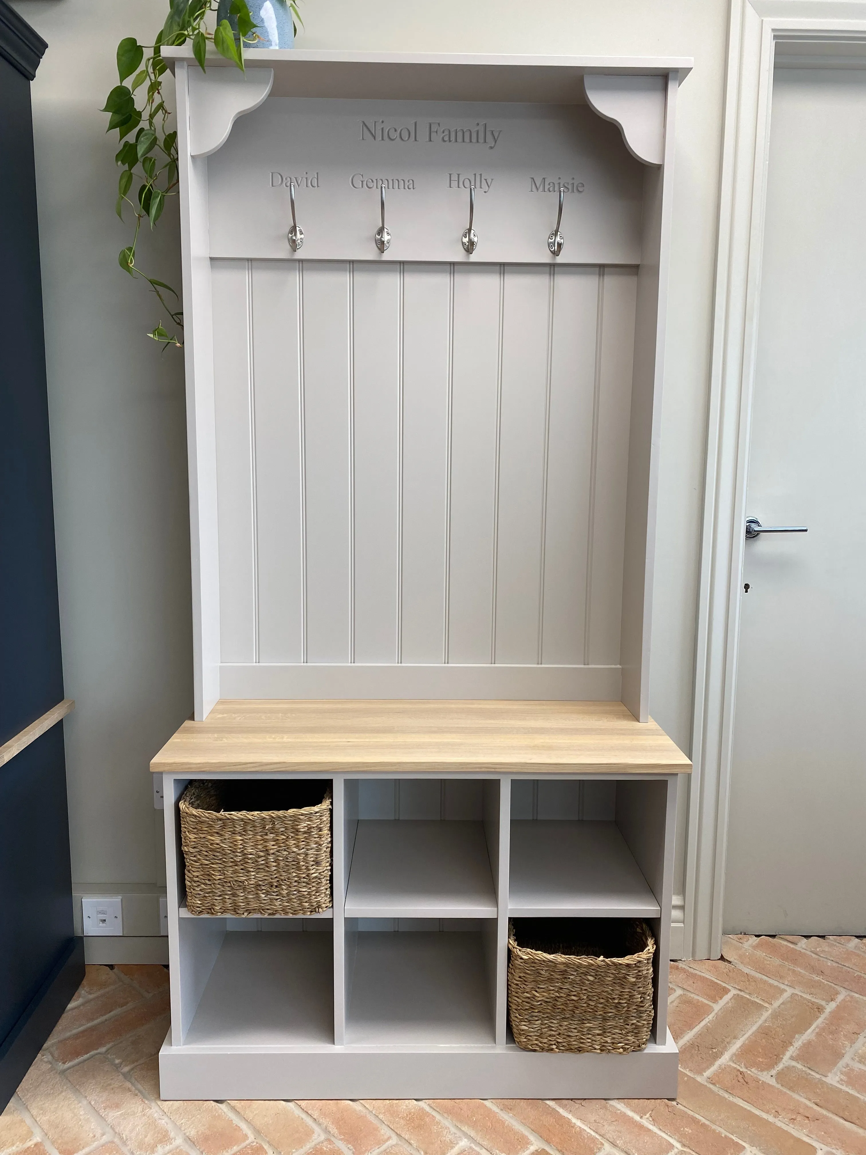 Personalised Boot Room Storage Bench