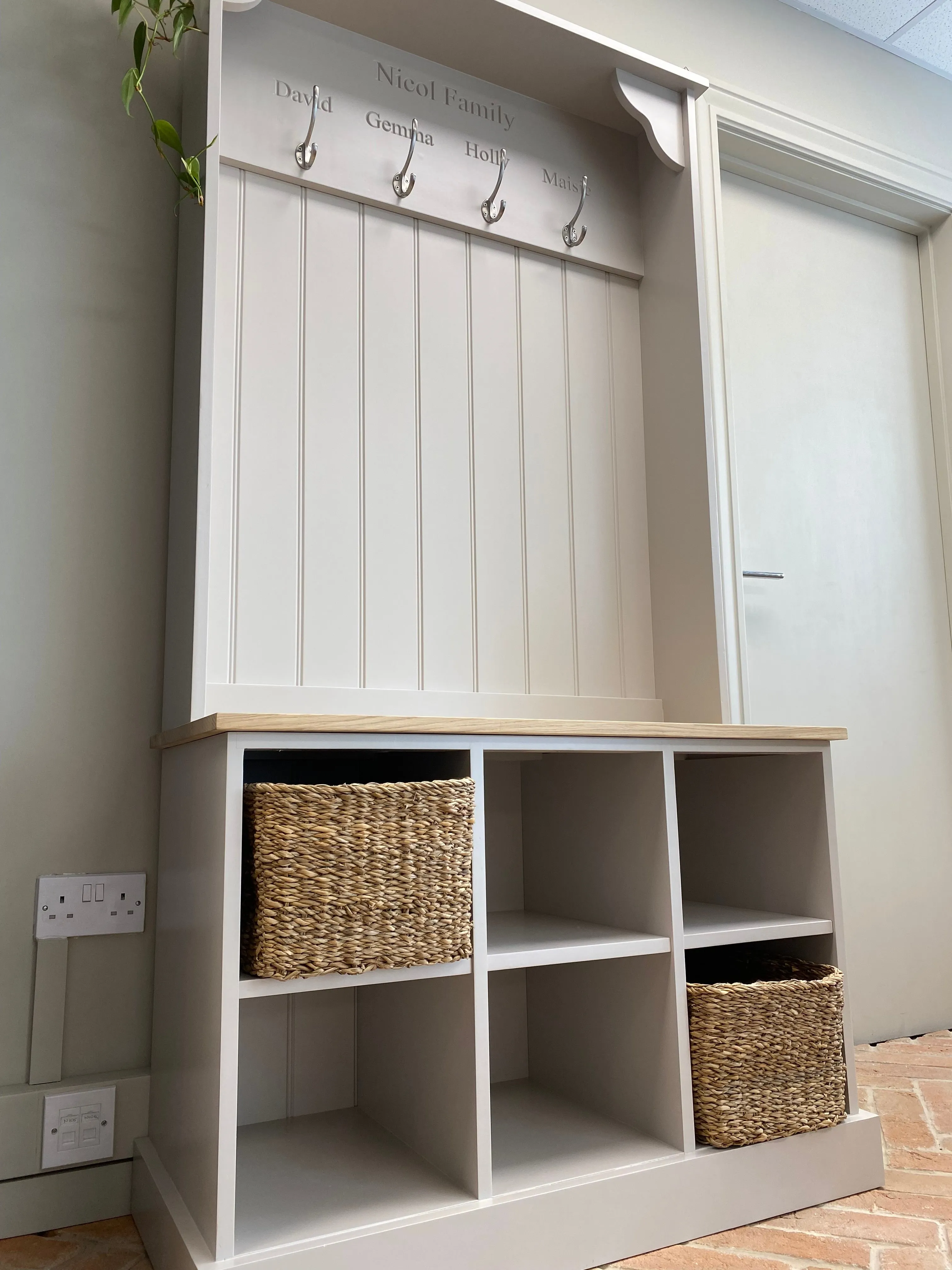 Personalised Boot Room Storage Bench