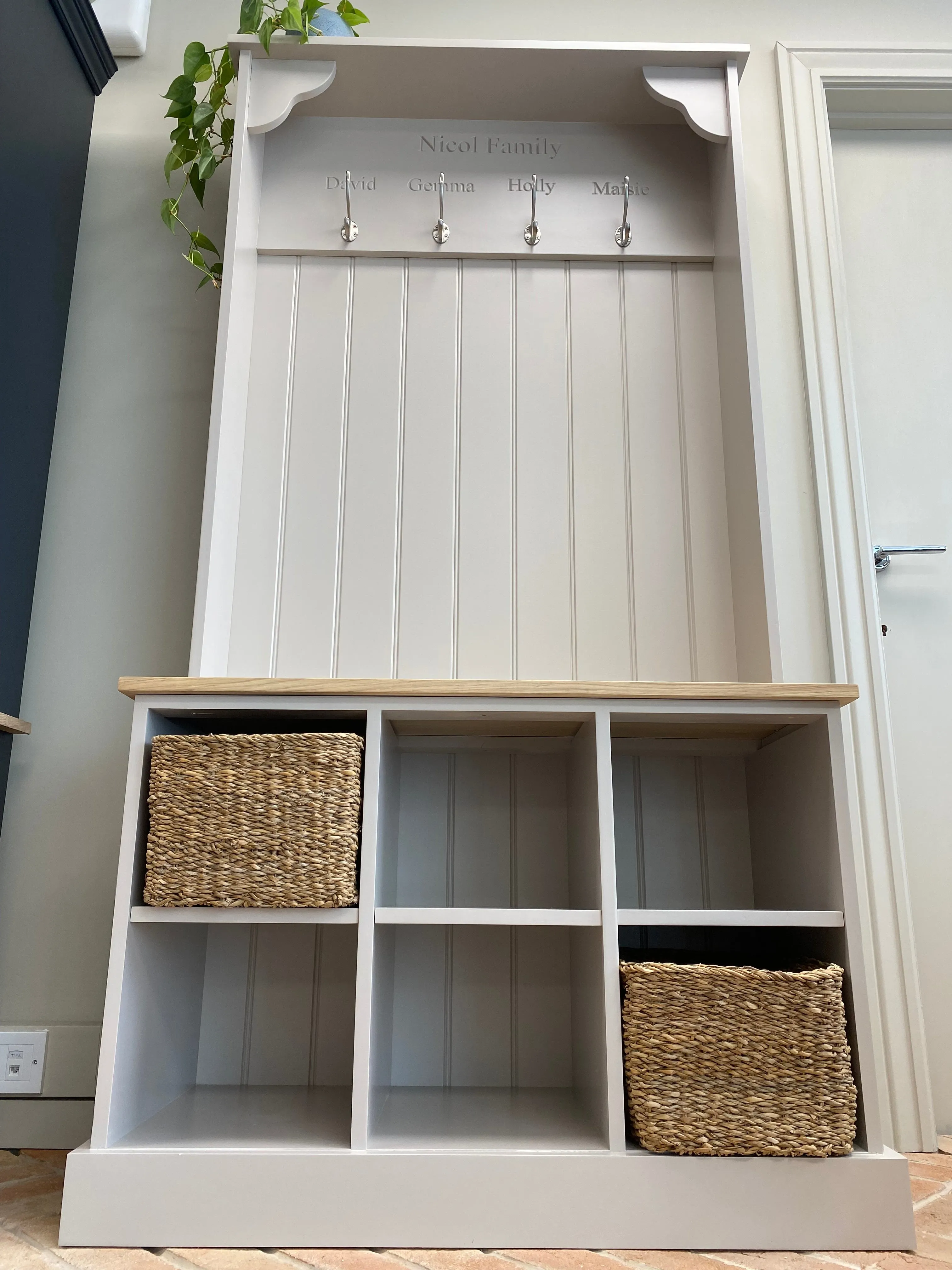 Personalised Boot Room Storage Bench