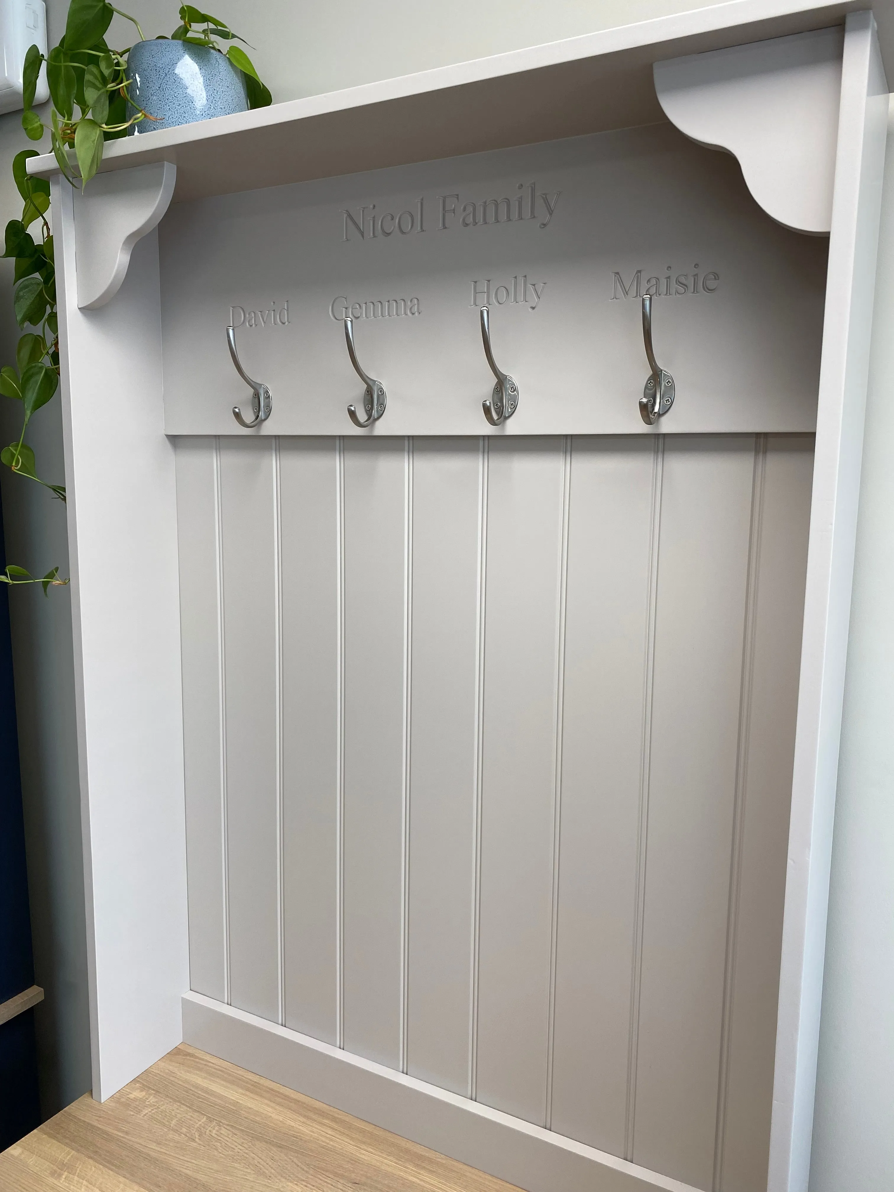 Personalised Boot Room Storage Bench