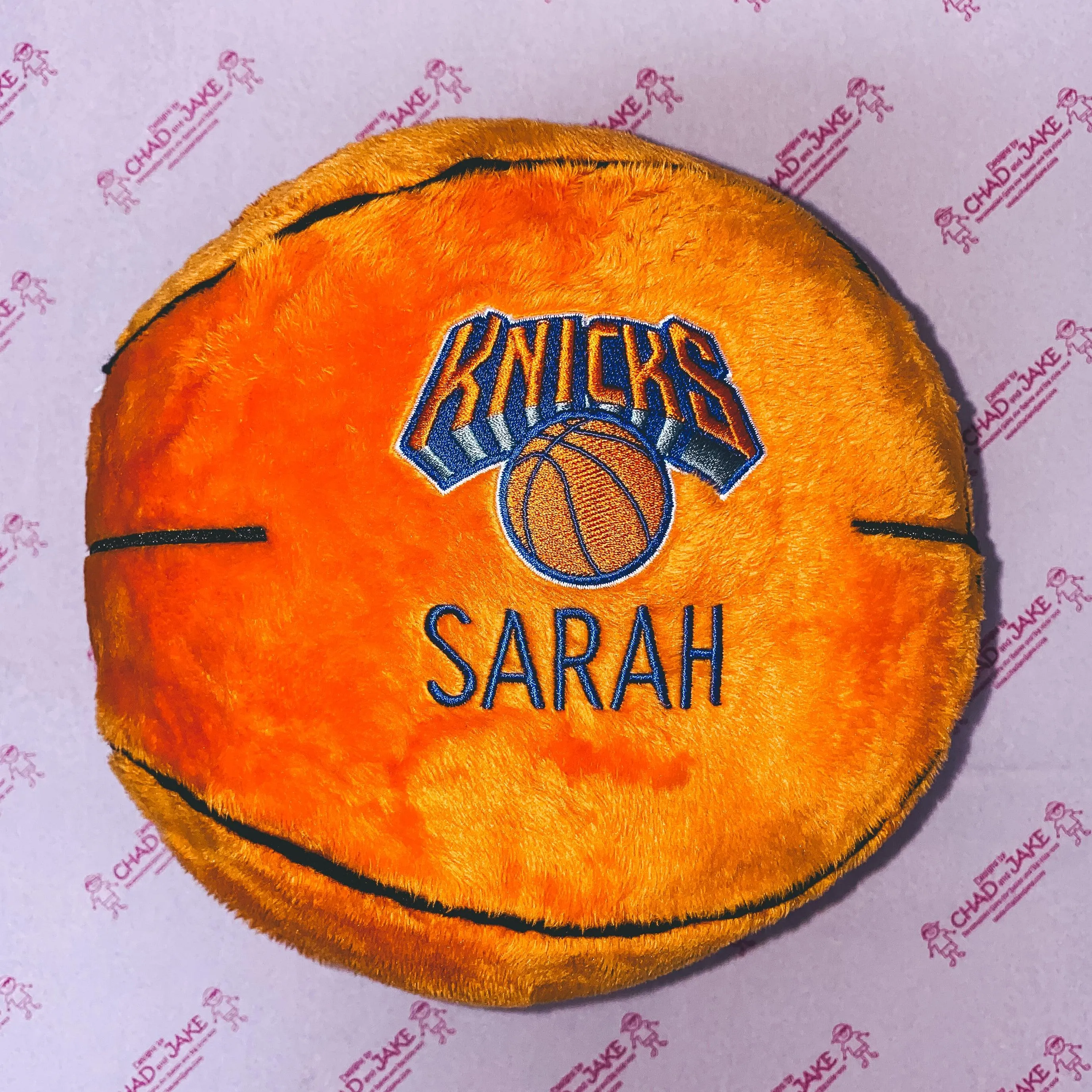 Personalized New York Knicks Plush Basketball