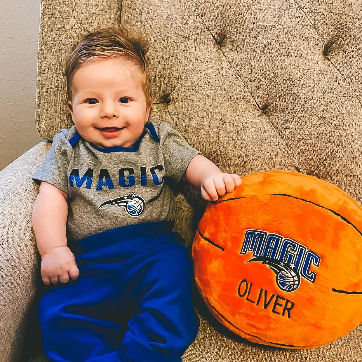 Personalized Orlando Magic Plush Basketball