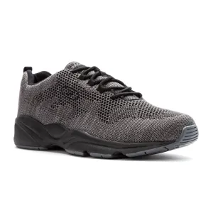 Propet Stability Fly Sneaker (Men) - Dark Grey/Light Grey