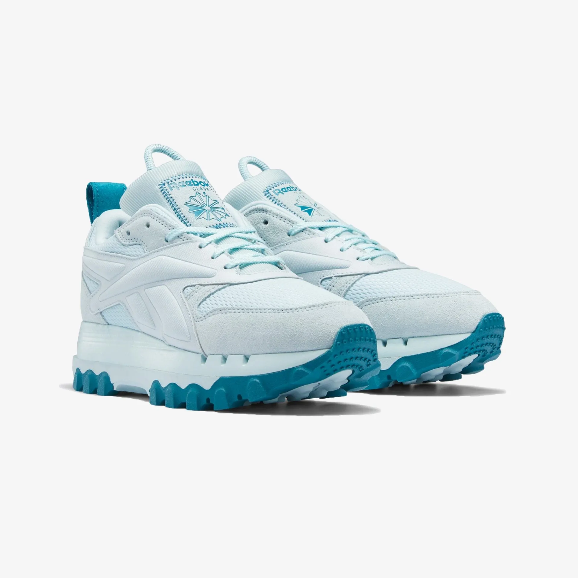 Reebok | WMN'S CLASSIC LEATHER CARDI V2  { WHISPER BLUE/SEAPORT TEAL