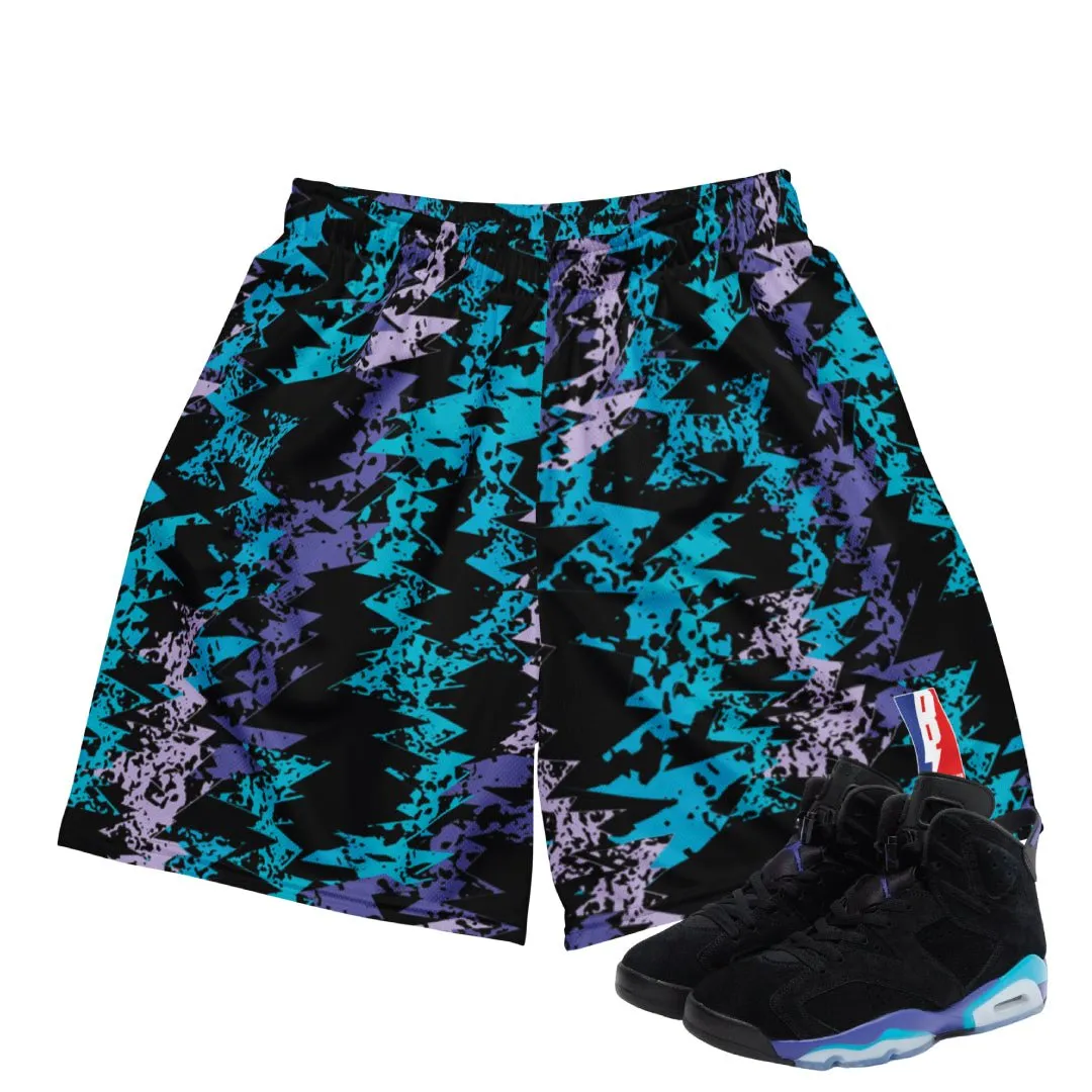 RETRO 6 AQUA BARCELONA MESH SHORTS