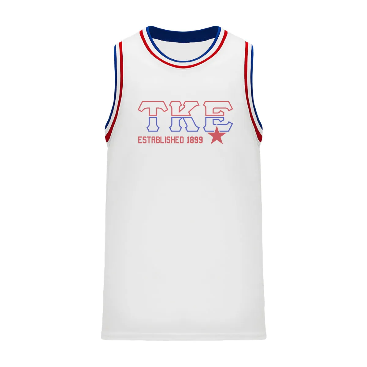 Retro Block Basketball Jersey