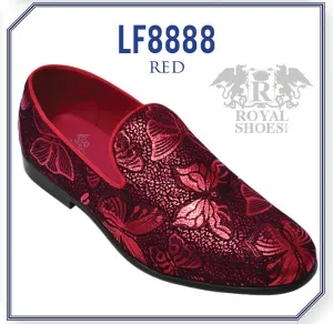 Royal Shoes Red Floral Shoe 8888