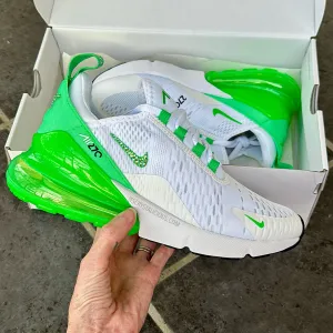 RTS - Nike Air Max 270 White/Green Shock/Peridot AB - Minimal - Size US 7*