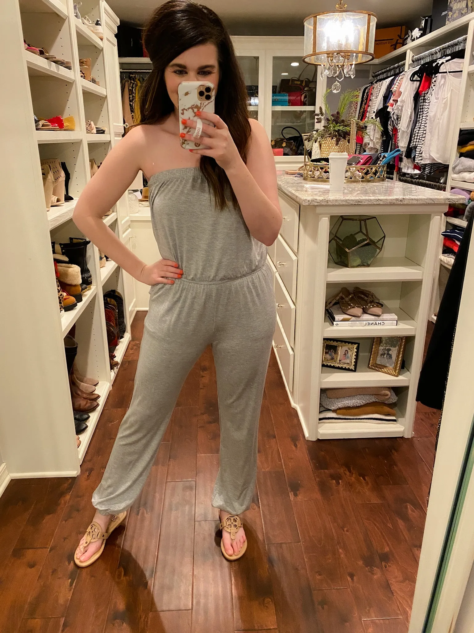 SALE! Dodson Jumpsuit in Gray