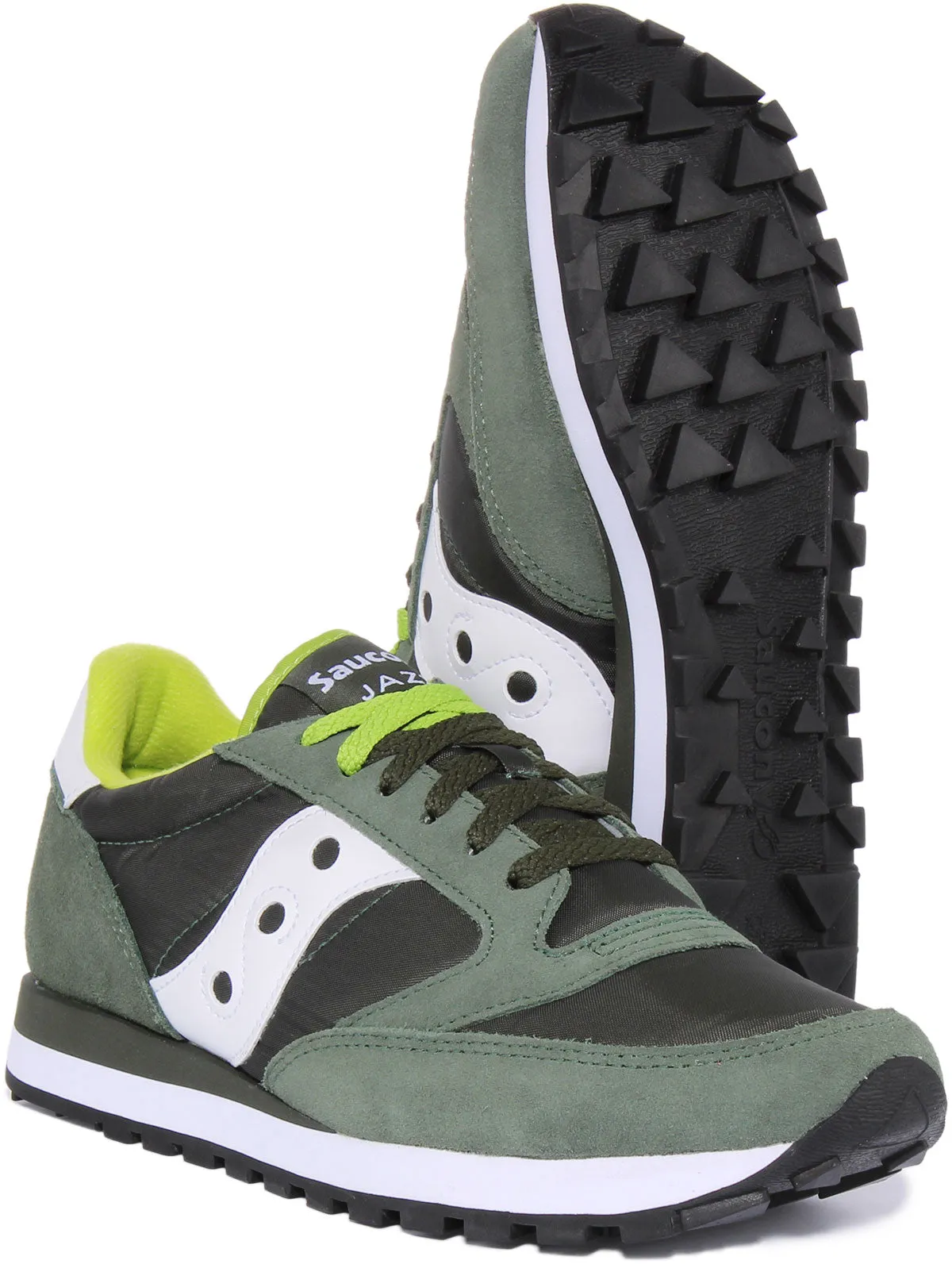 Saucony Jazz Original In Dark Green For Men