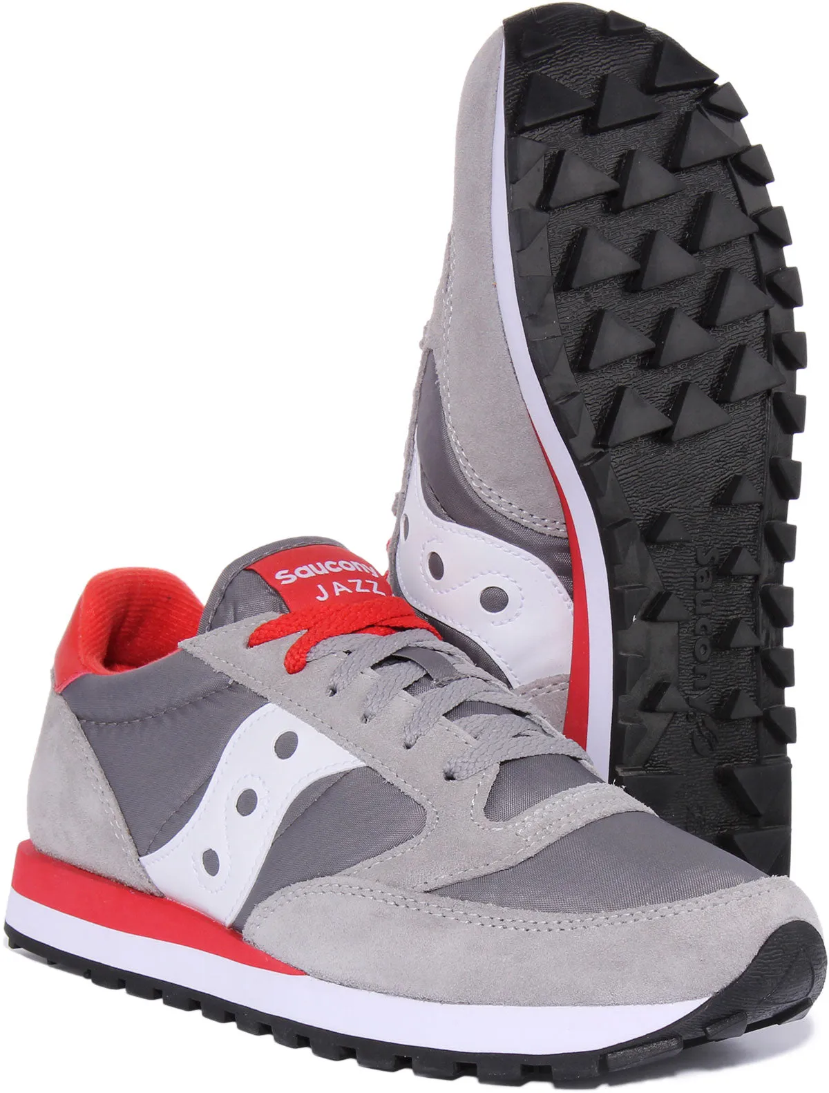 Saucony Jazz Original In Grey White For Men