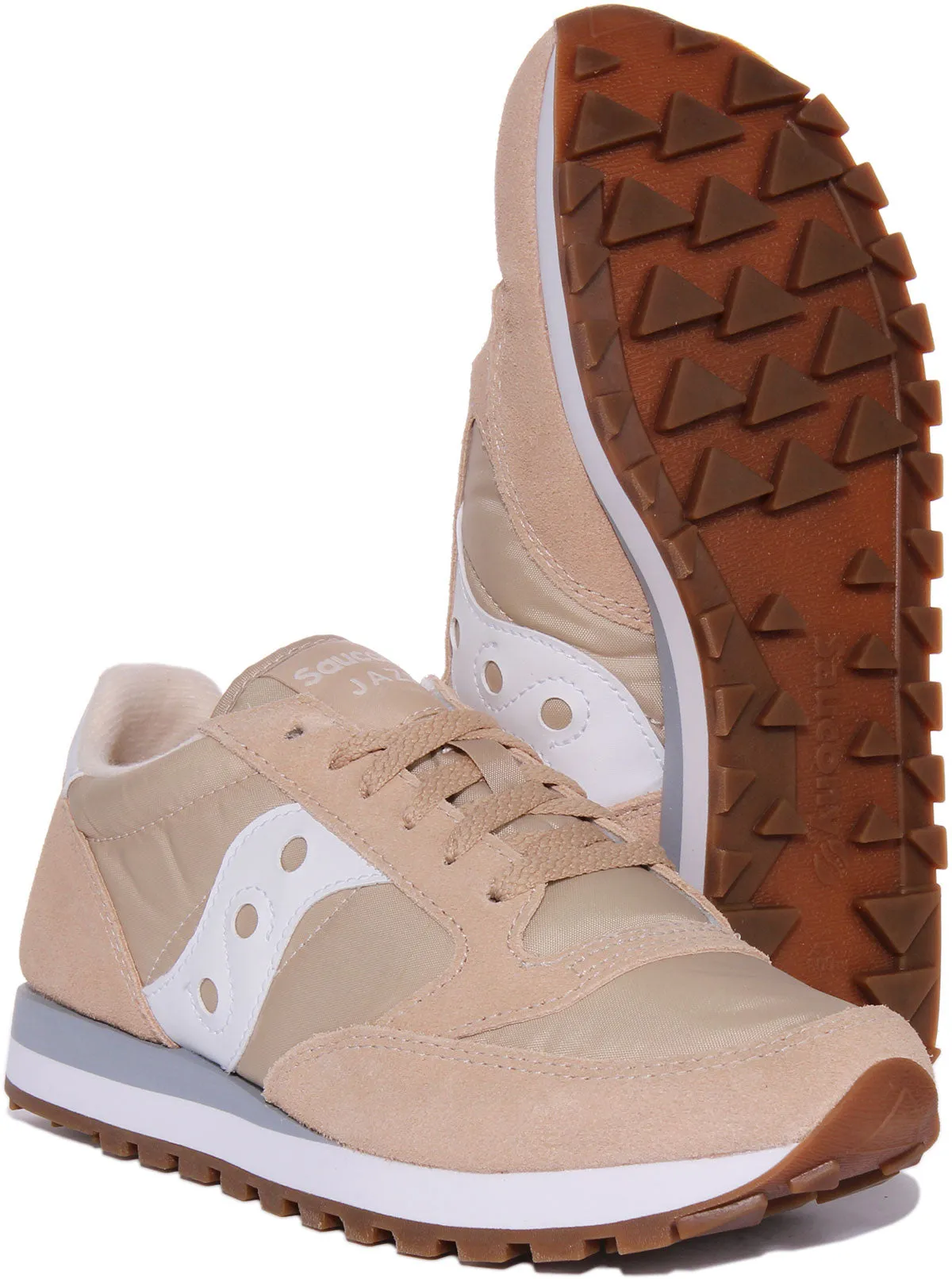 Saucony Jazz Original In White Beige For Men