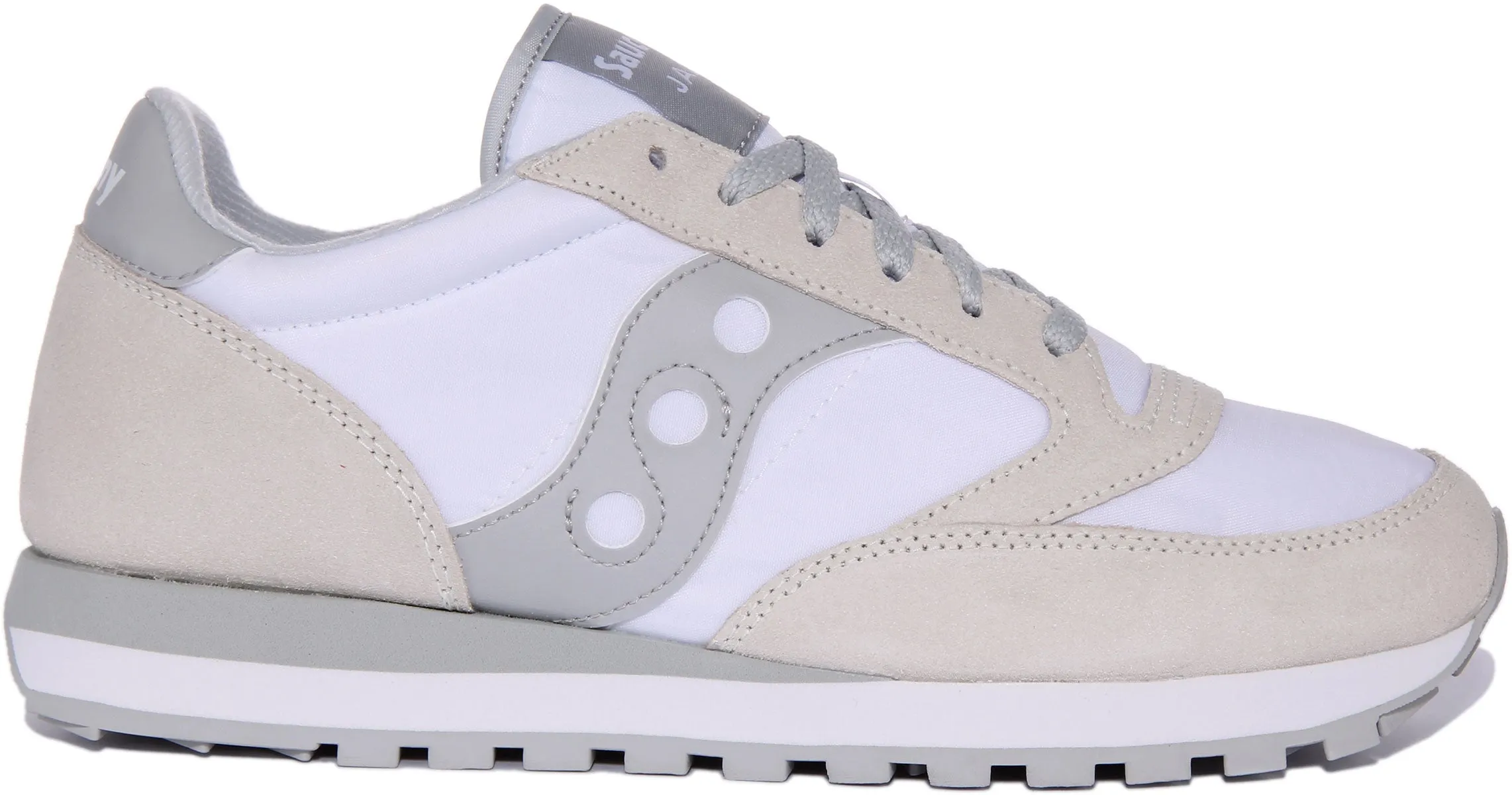 Saucony Jazz Original In White Grey For Men