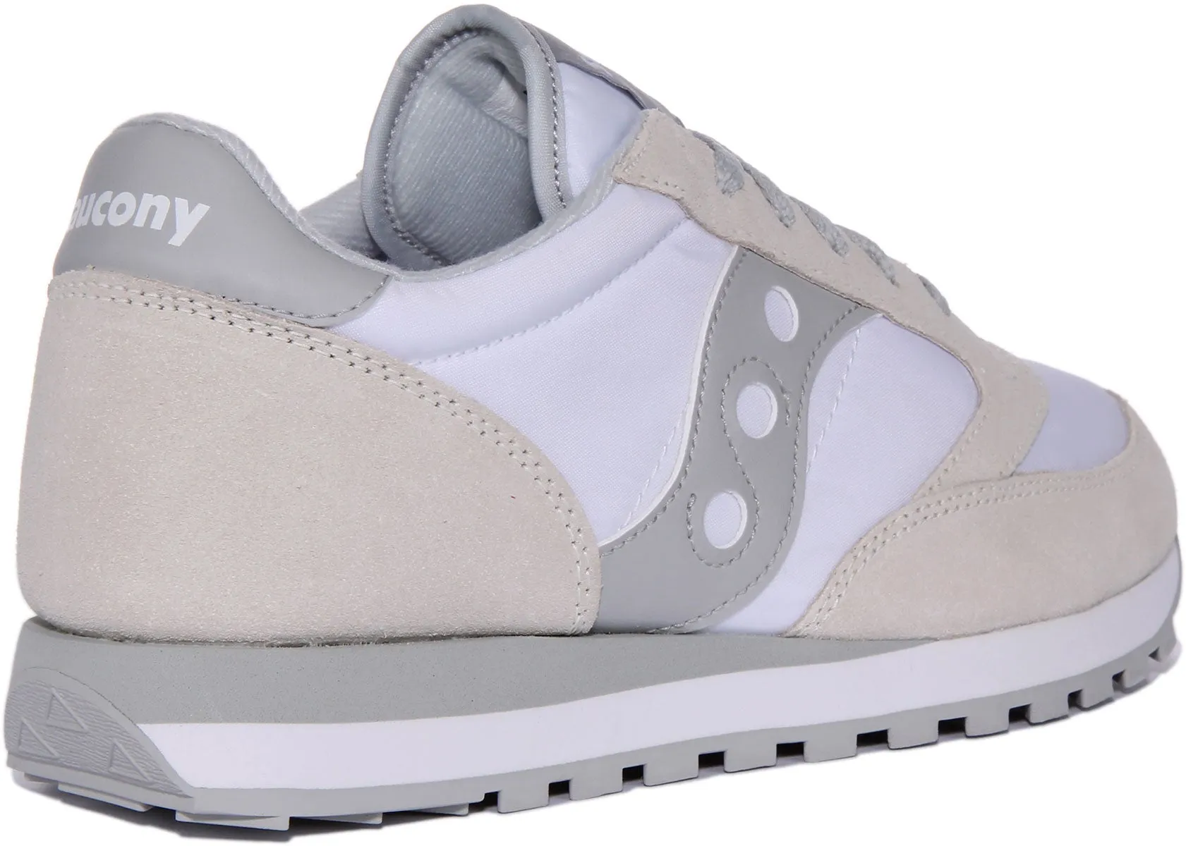 Saucony Jazz Original In White Grey For Men