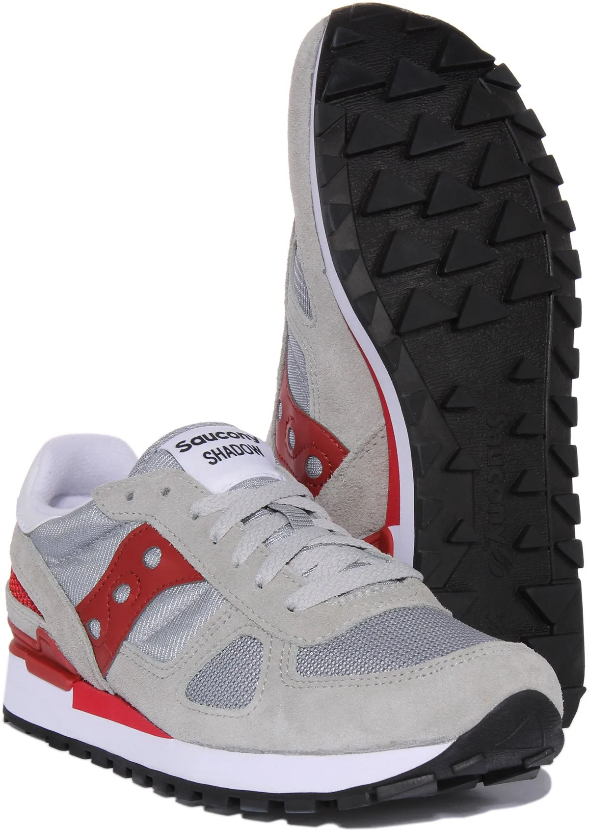 Saucony Shadow Original In Grey Red For Men