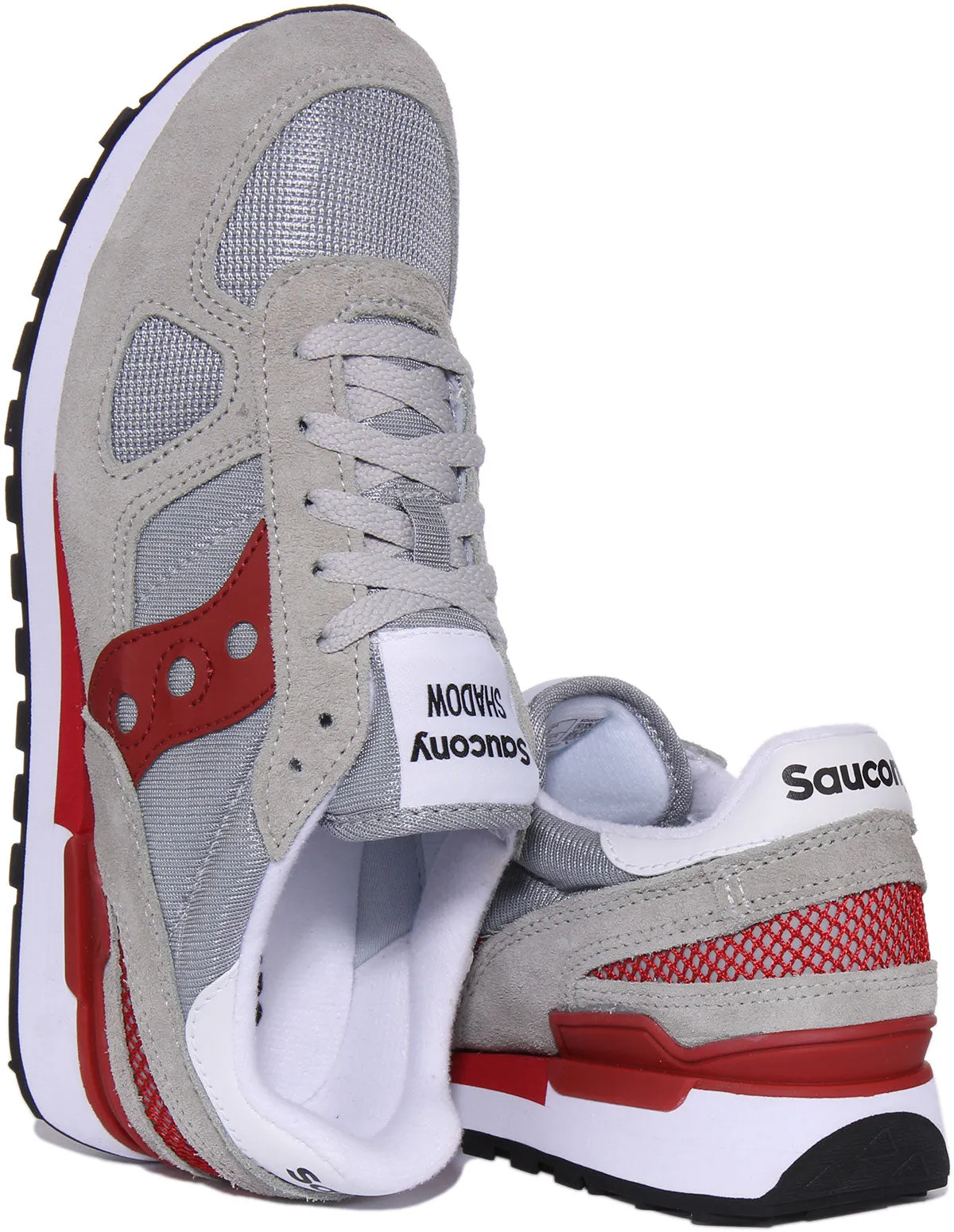 Saucony Shadow Original In Grey Red For Men