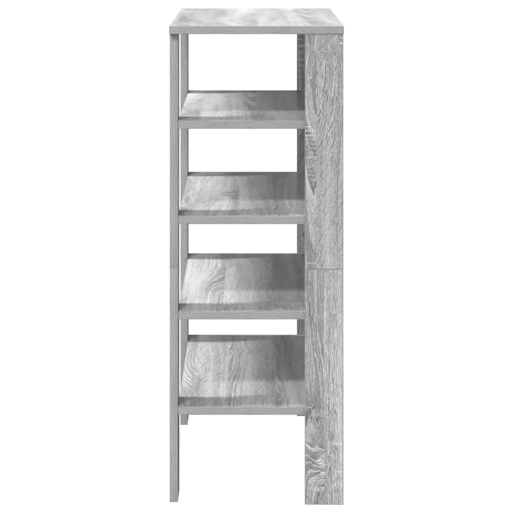 Shoe Rack Grey Sonoma 61x32x87.5 cm Engineered Wood