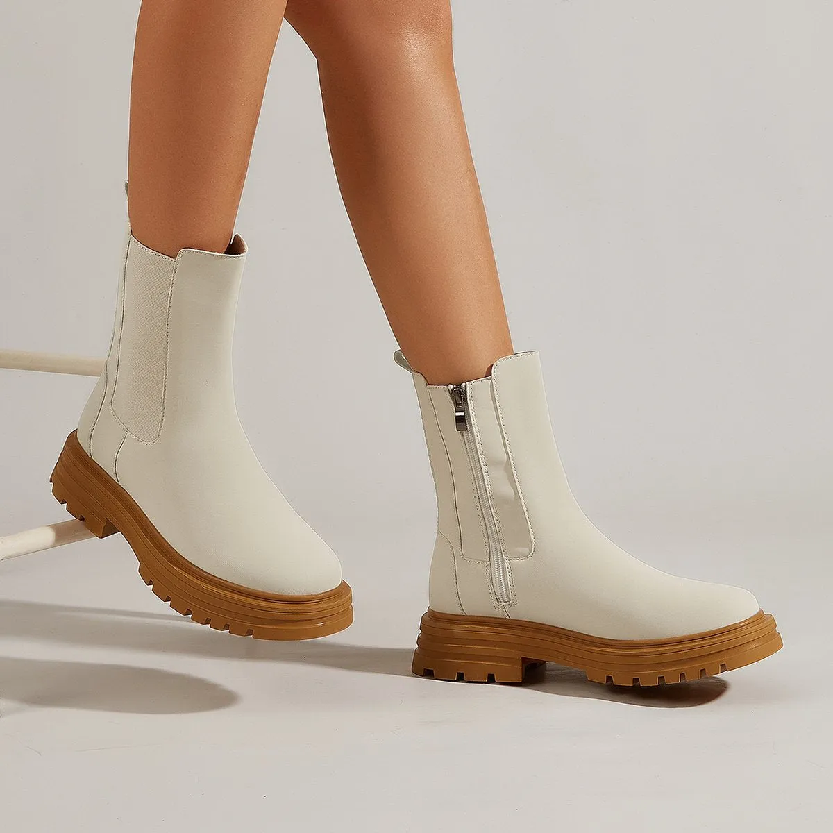 Side Zip Chelsea Boots