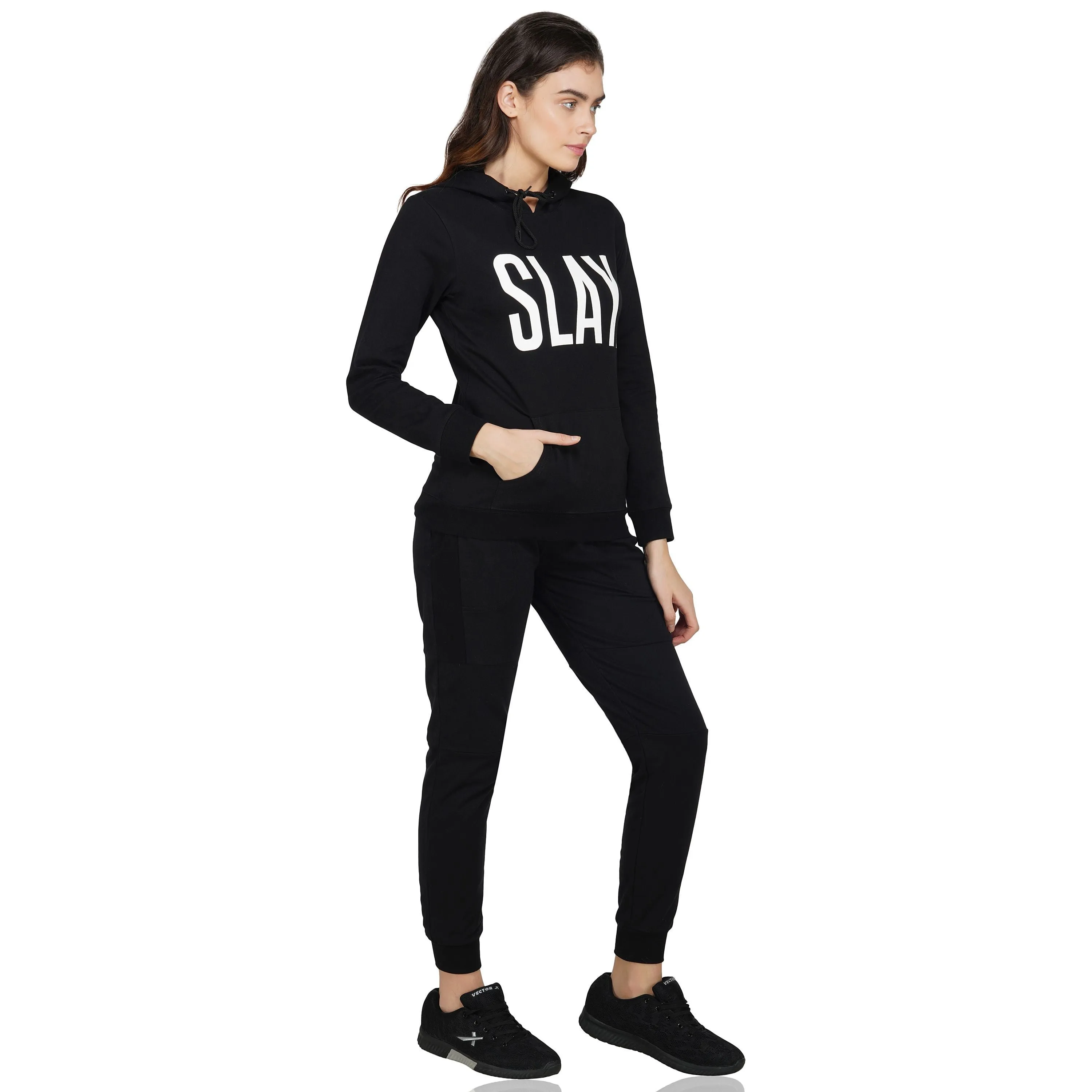 SLAY. Classic Women's Black Tracksuit