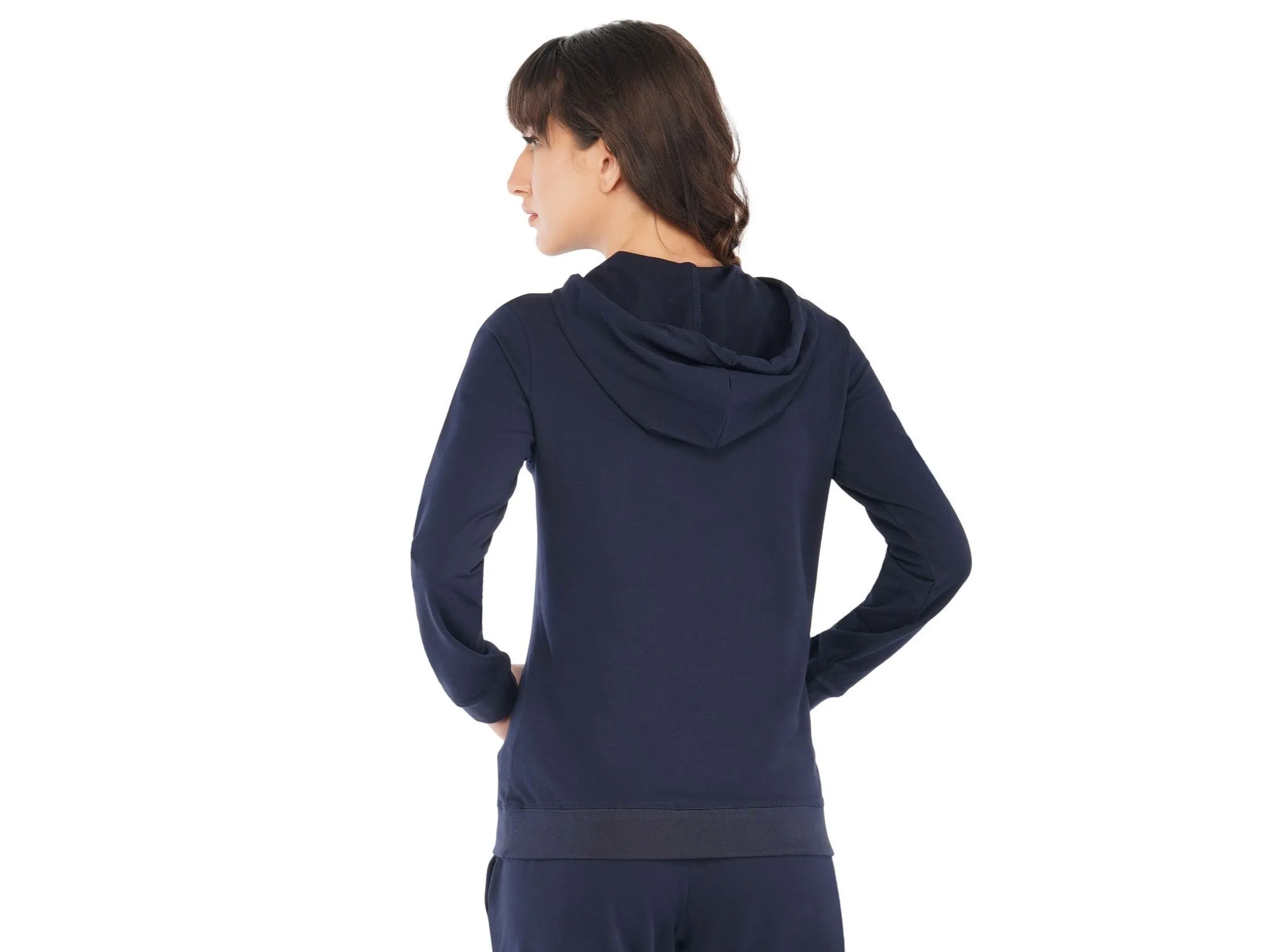 SLAY. Classic Women's Navy Blue Hoodie