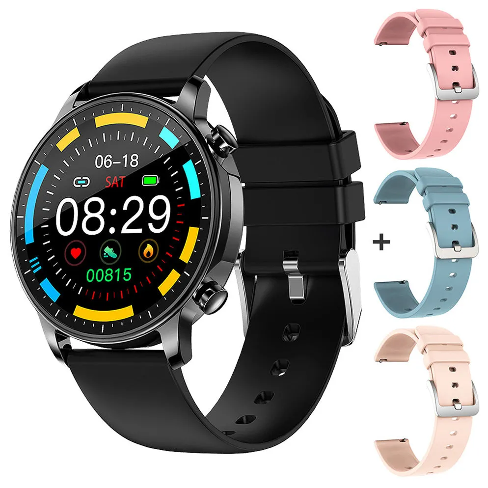 Smart Watch Men Full Touch Screen Blood Pressure IP67 Waterproof Fitness Tracker Smartwatch Women for iOS  Android