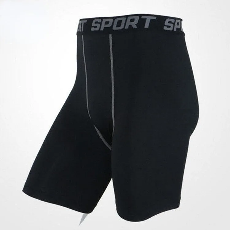 Sports Fitness Pants Men's Basketball Shorts Workout Tights Gym Running Training Bottoming Shorts Mens Compression Leggings