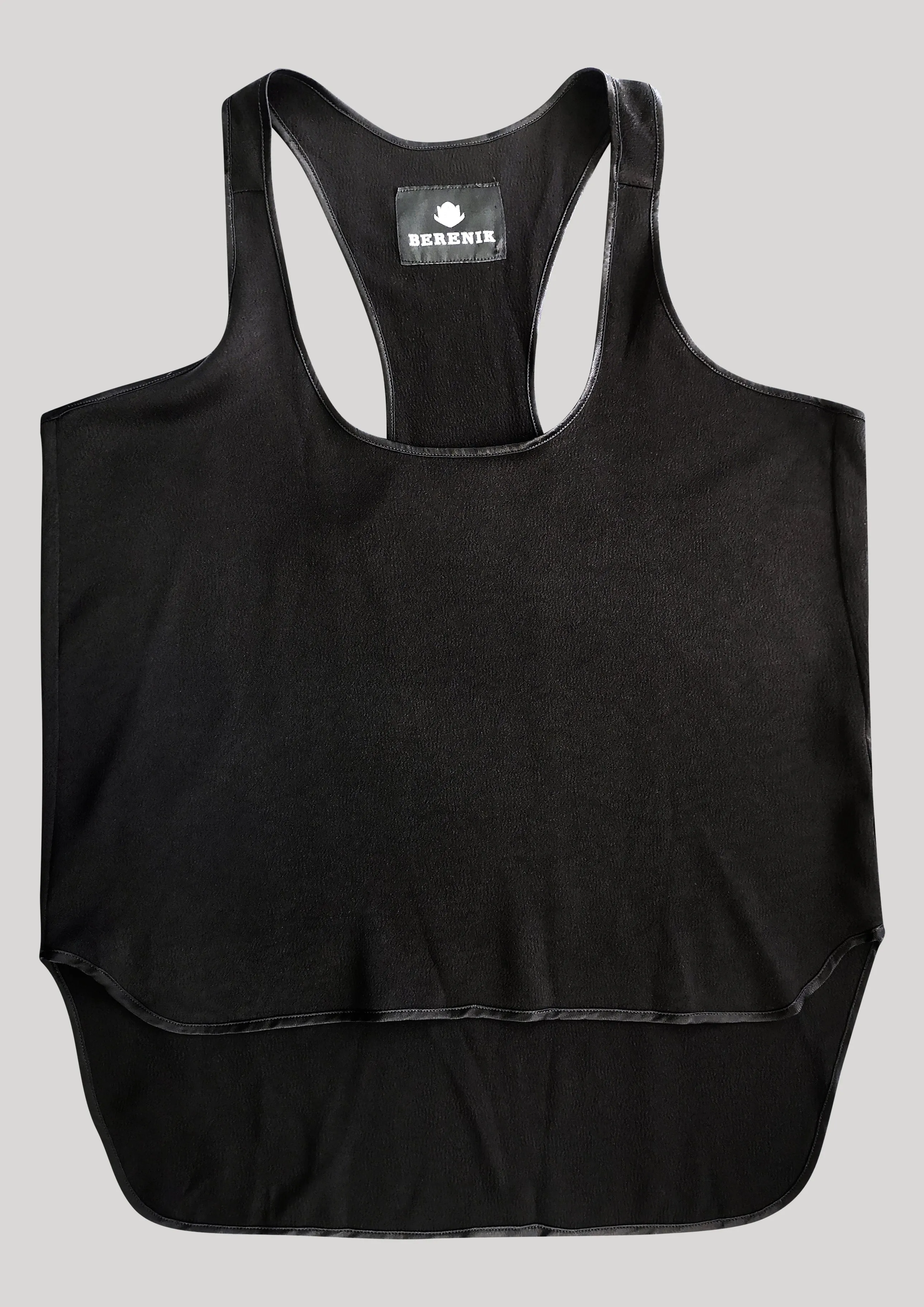 TANK TOP - HEAVY DRAPING black