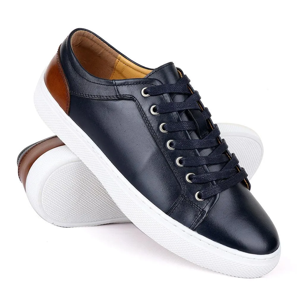 Terry Taylors Oxford Classic Blue and Brown Mix Sneaker Shoe