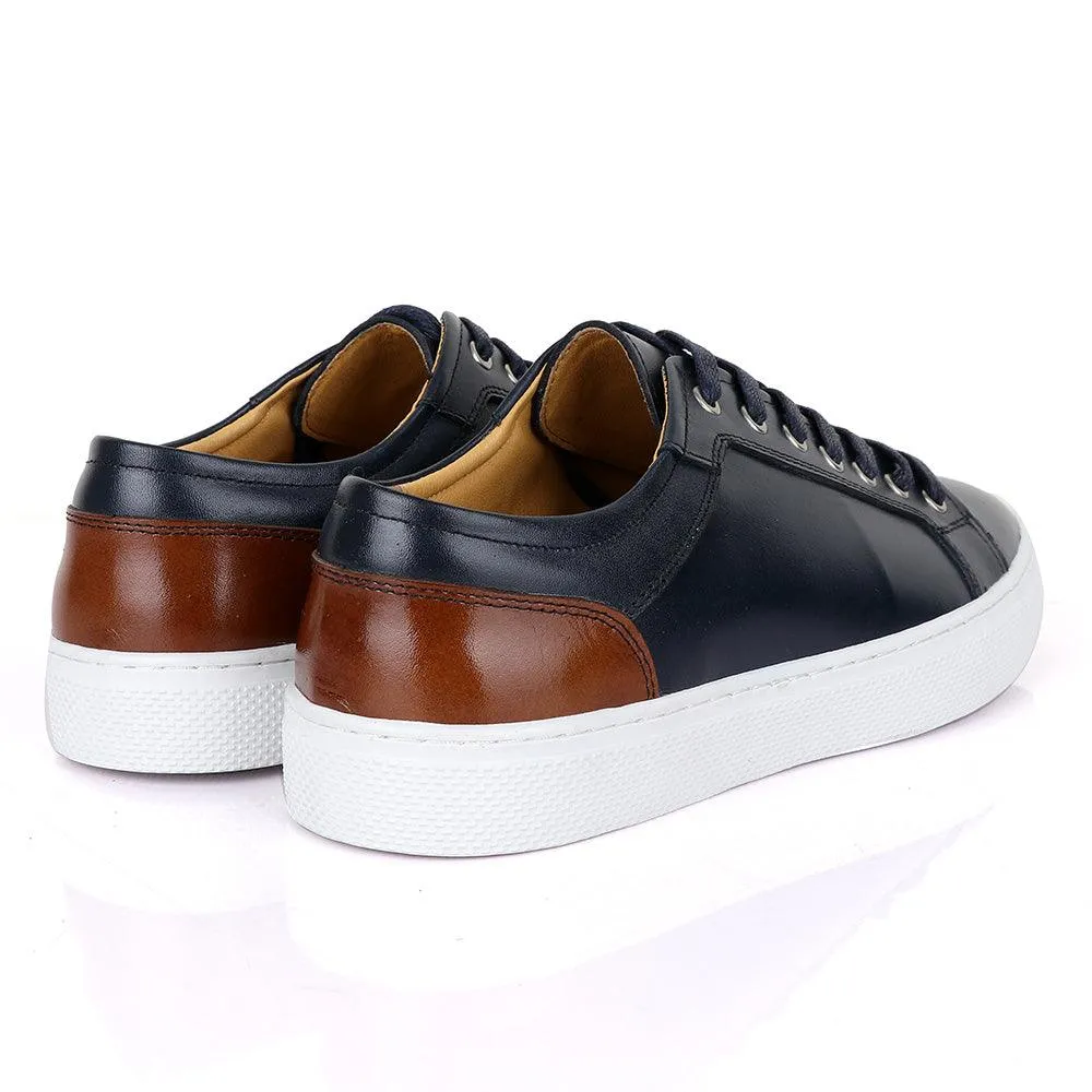 Terry Taylors Oxford Classic Blue and Brown Mix Sneaker Shoe