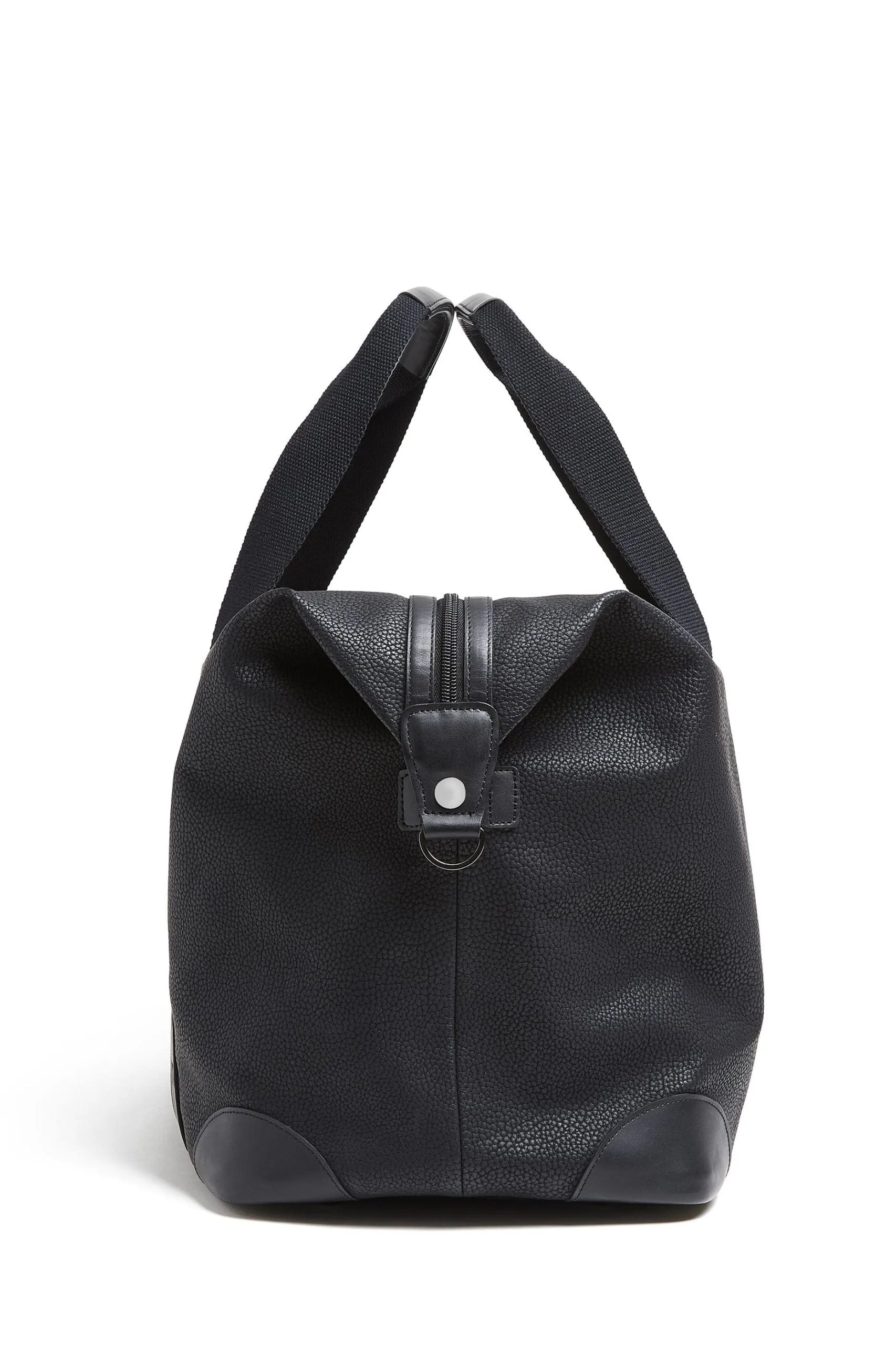 The Fraser Vegan Leather Holdall Bag | Black