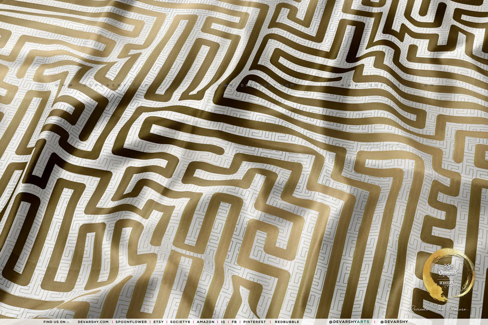 THE MAZE Upholstery Fabric 3meters 4 Colors & 12 Furnishing Fabrics Abstract Striped Fabric by the yard | D20093