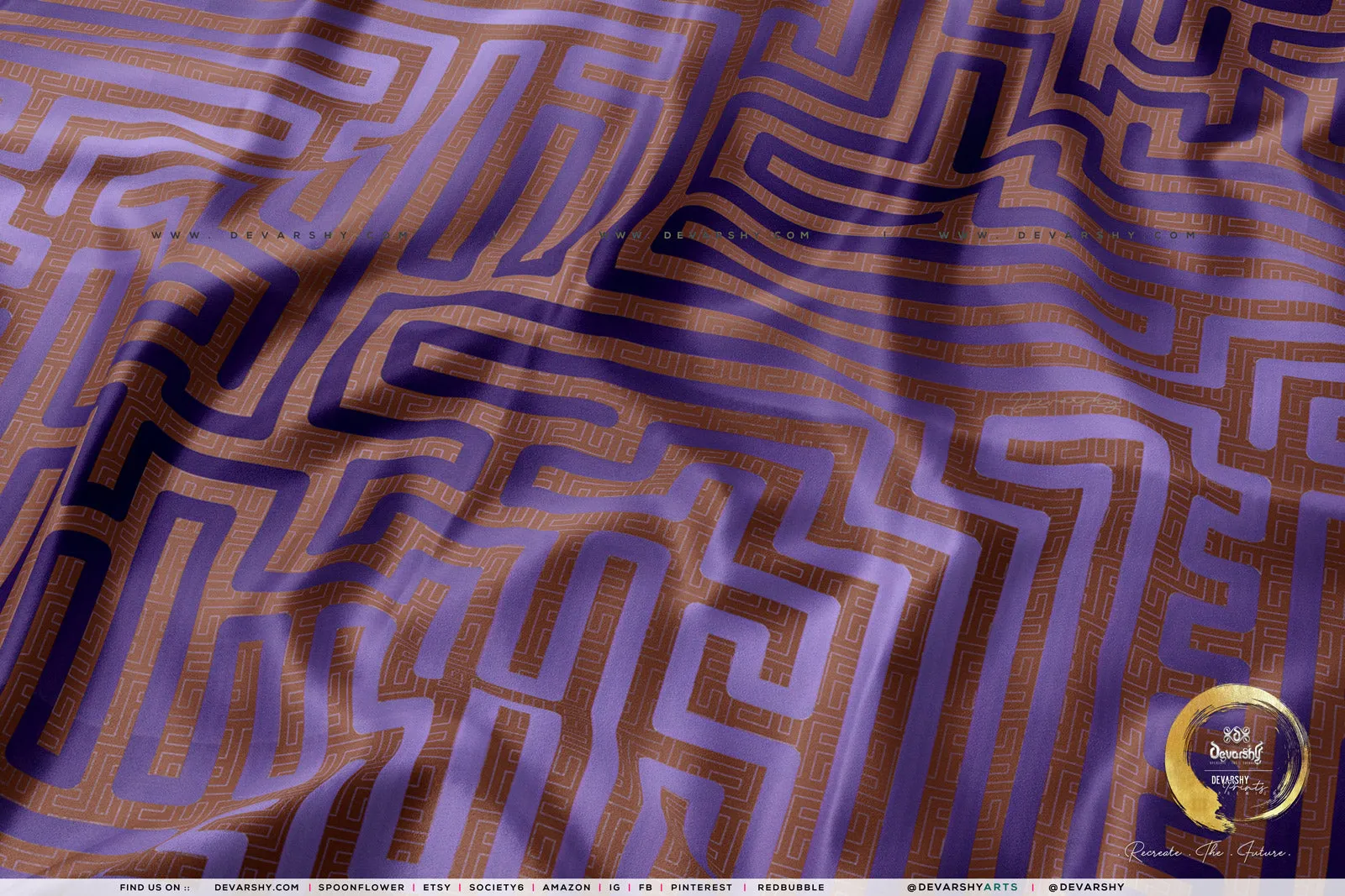 THE MAZE Upholstery Fabric 3meters 4 Colors & 12 Furnishing Fabrics Abstract Striped Fabric by the yard | D20093