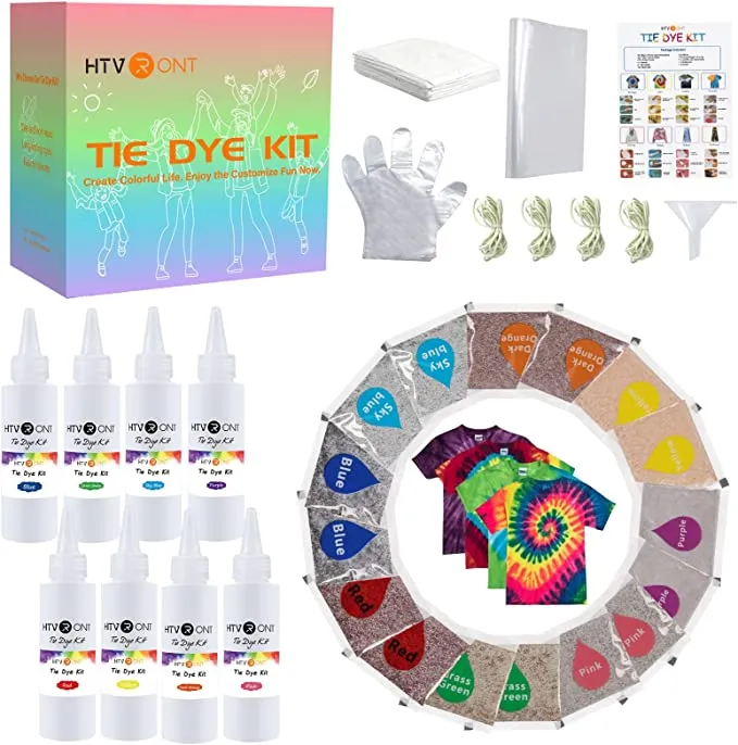 Tie Dye Kits - 8 Vibrant Colors 100ML [Special]