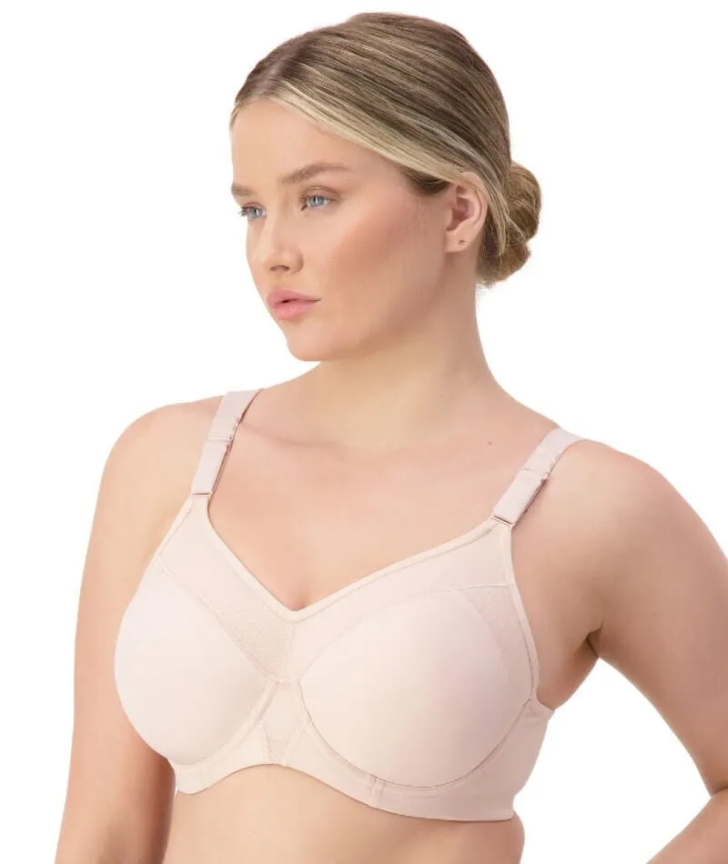 Triumph Triaction Ultra Underwired Padded Sports Bra - Fig Pink