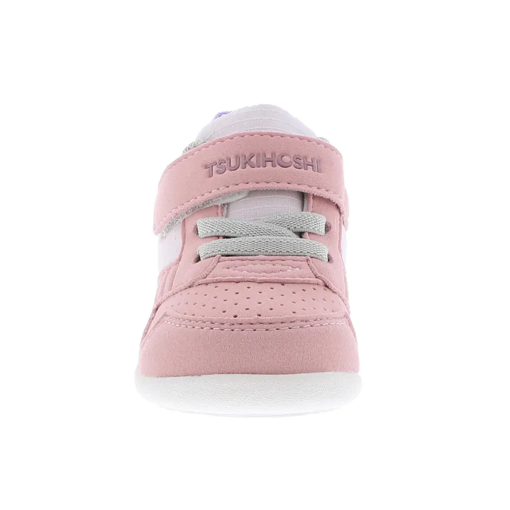 Tsukihoshi RACER Baby Shoes (Sizes 3.5 - 6.5) - Rose/Pink