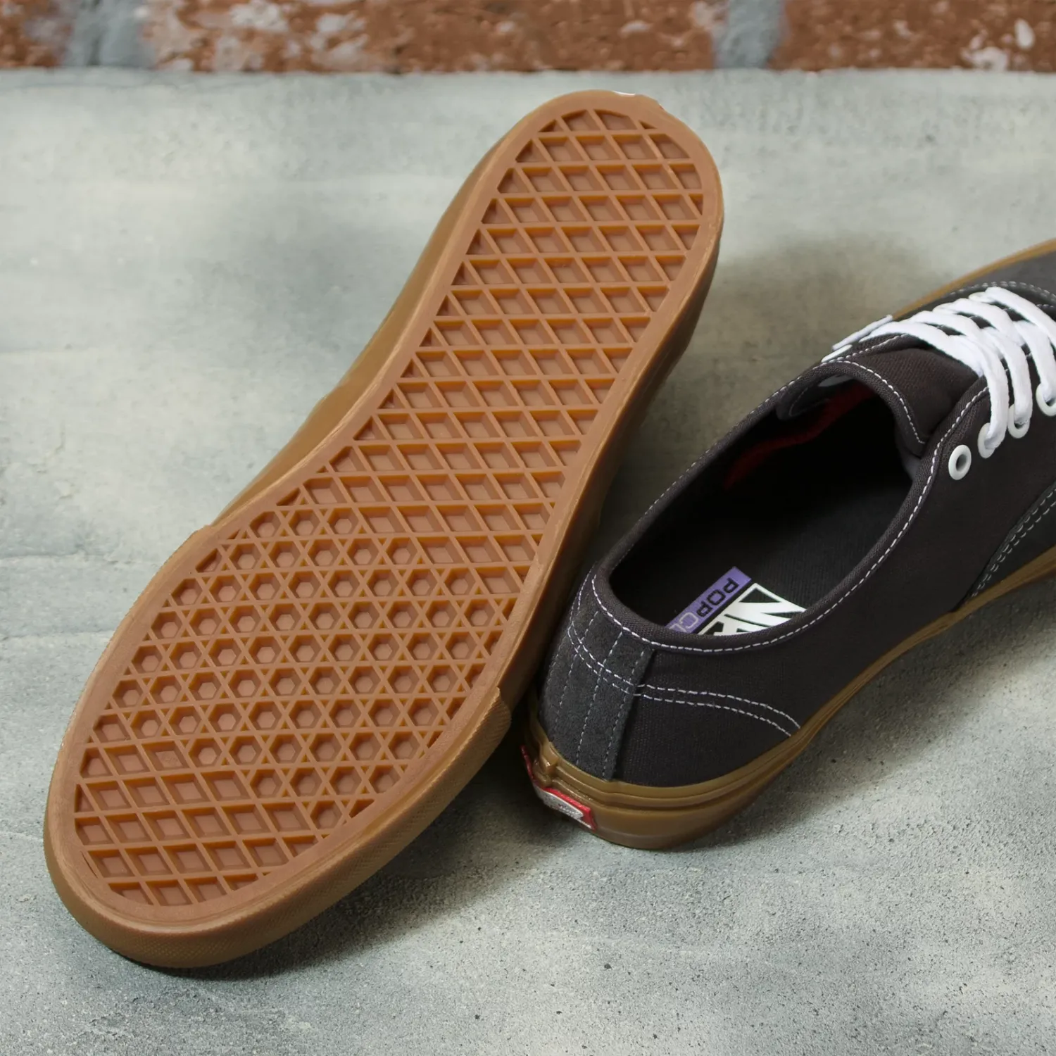 Vans Skate Authentic Raven/Gum Men's Skate Shoes