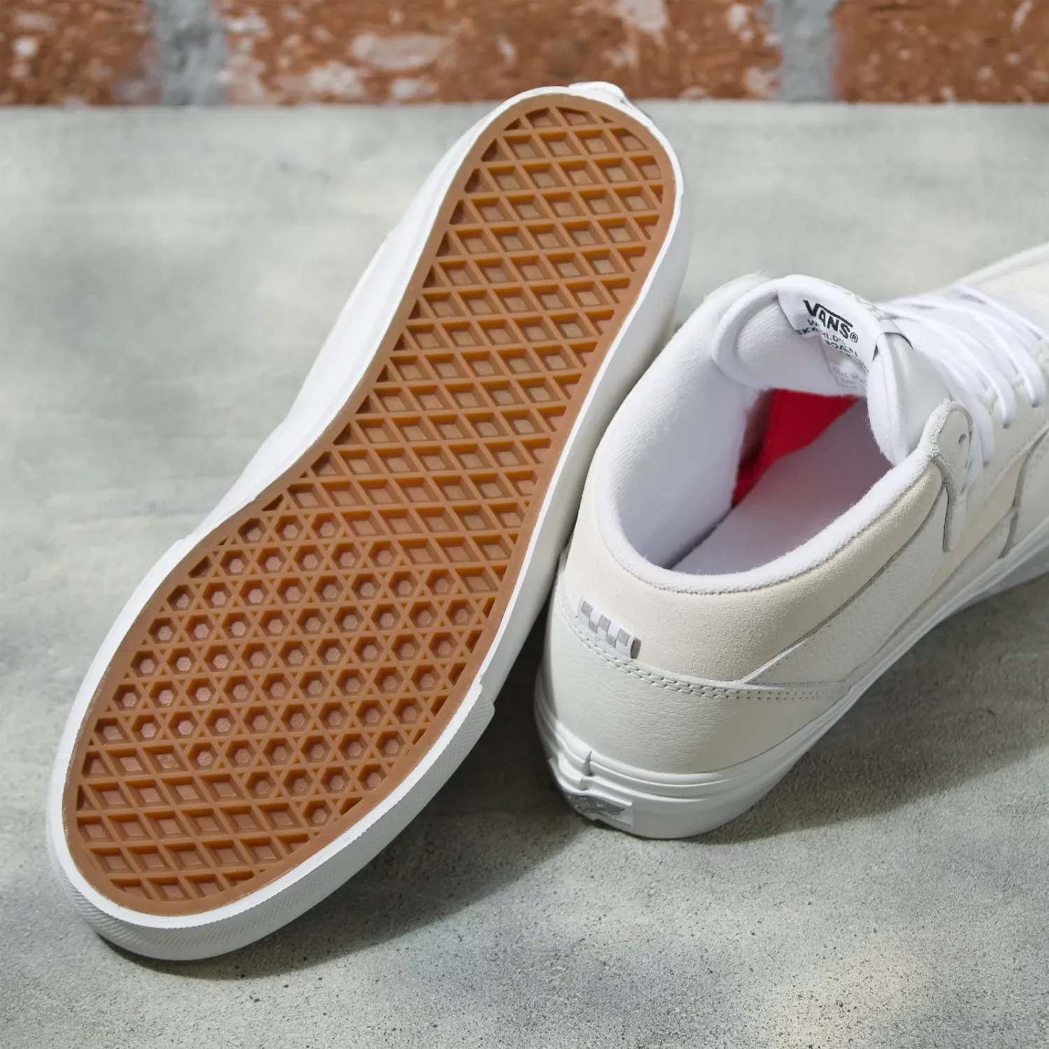 Vans Skate Half Cab Daz White/White Skate Shoes