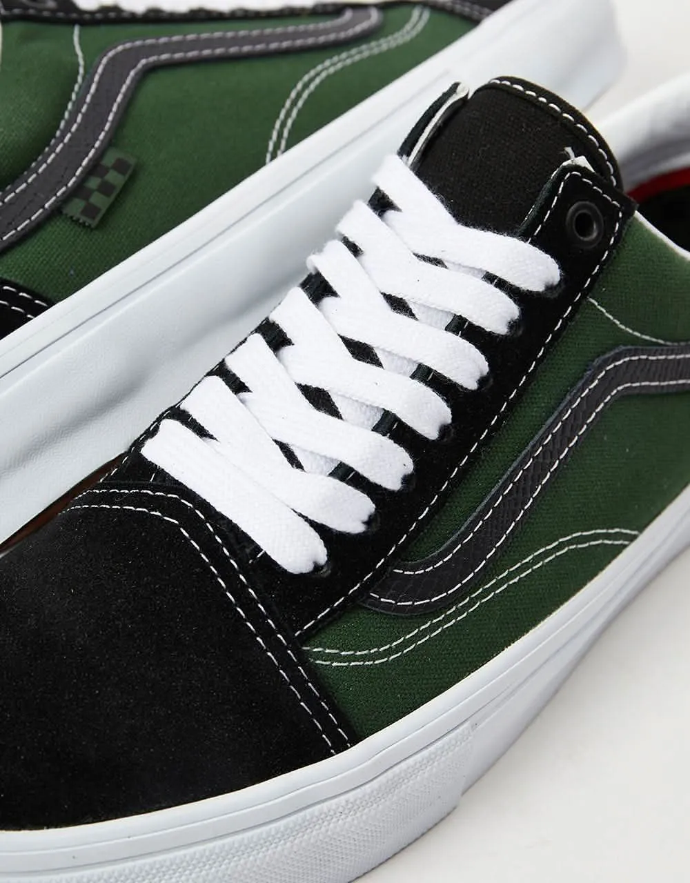 Vans Skate Old Skool Skate Shoes -  Safari Black/Greenery