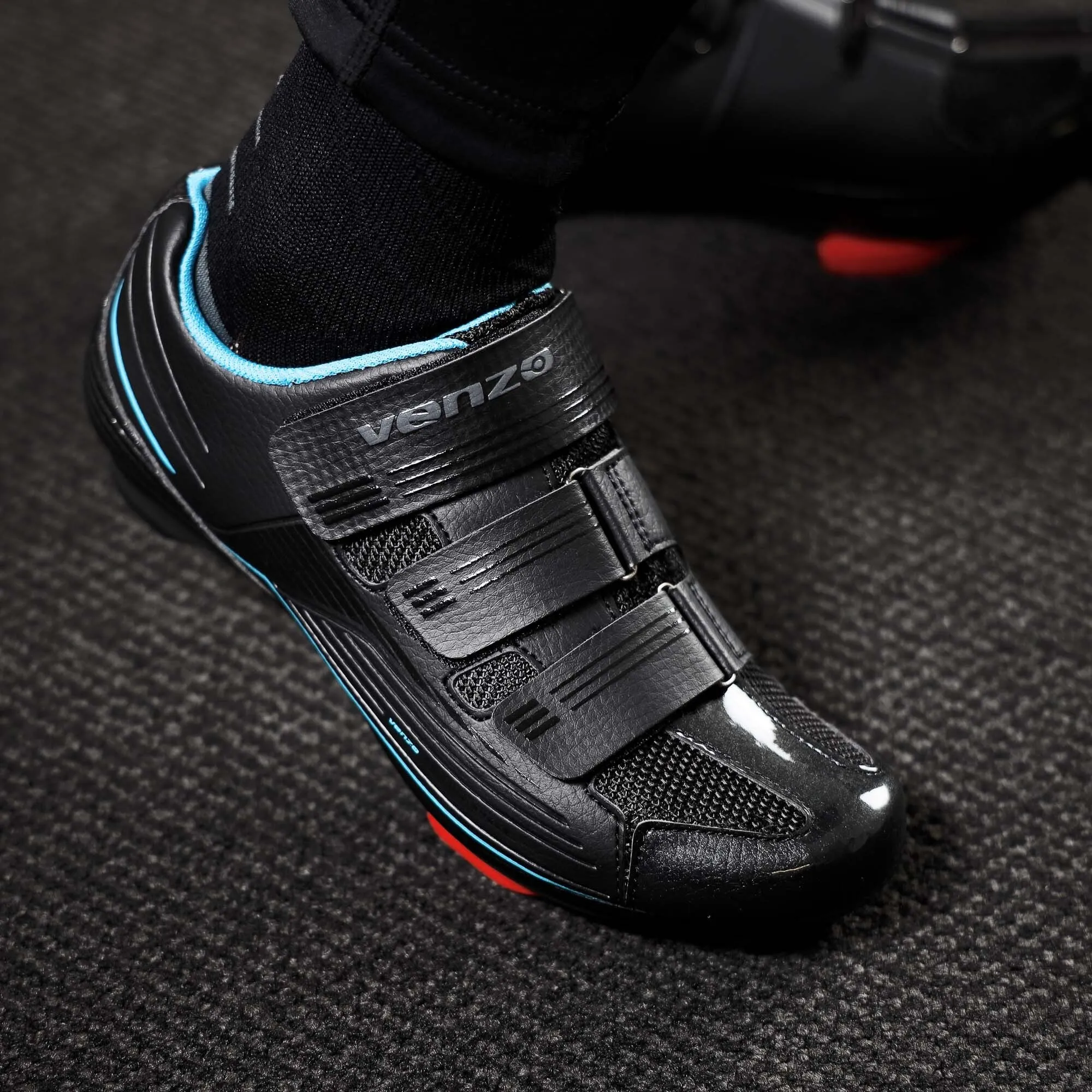 Venzo Bike Bicycle Women's Road Cycling Riding Shoes - Compatible with Peloton LOOK Delta & for Shimano SPD-SL - Perfect for Indoor Road Racing & Indoor Exercise Bikes 37