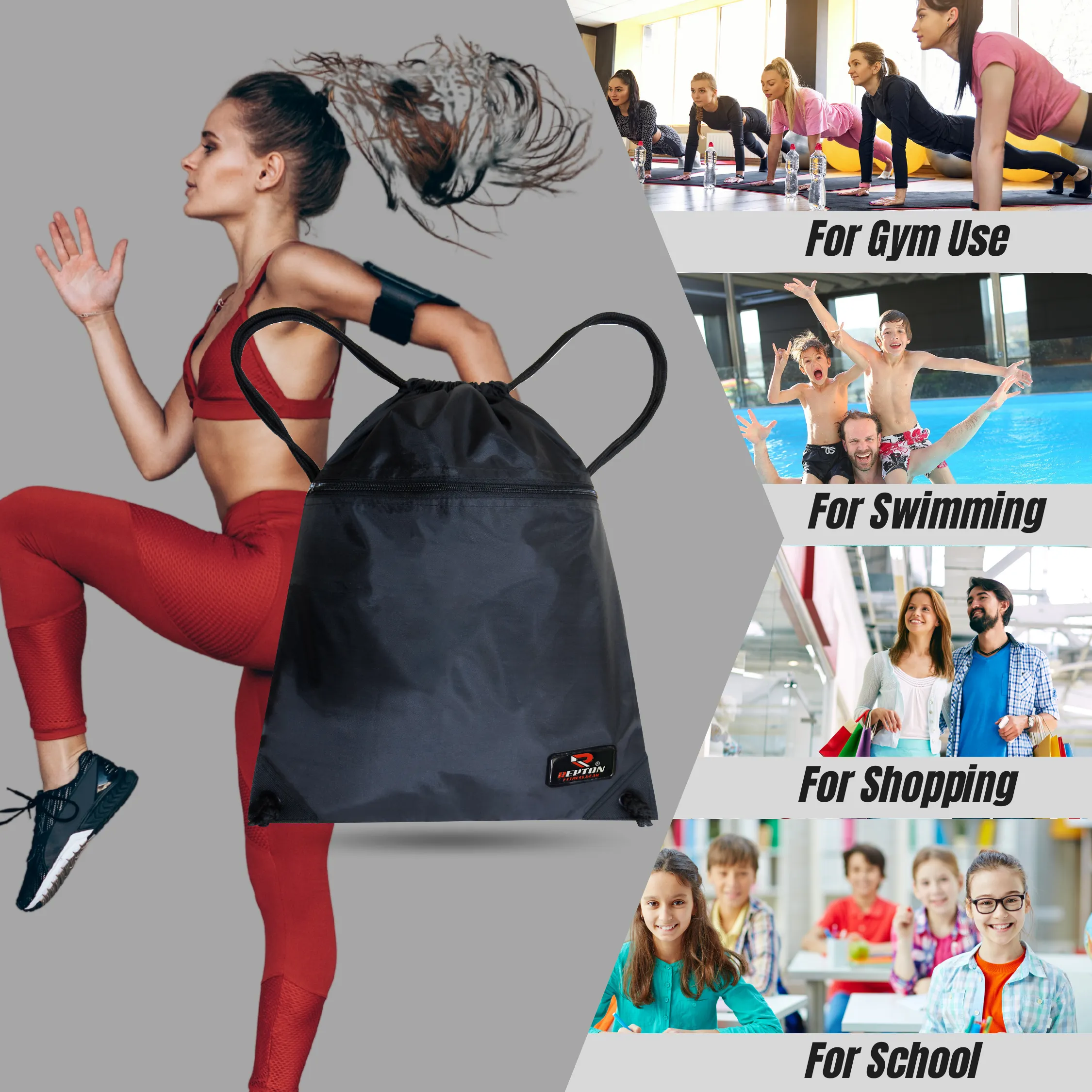 Versatile Drawstring Gym Bag Sack – The Perfect Workout Partner